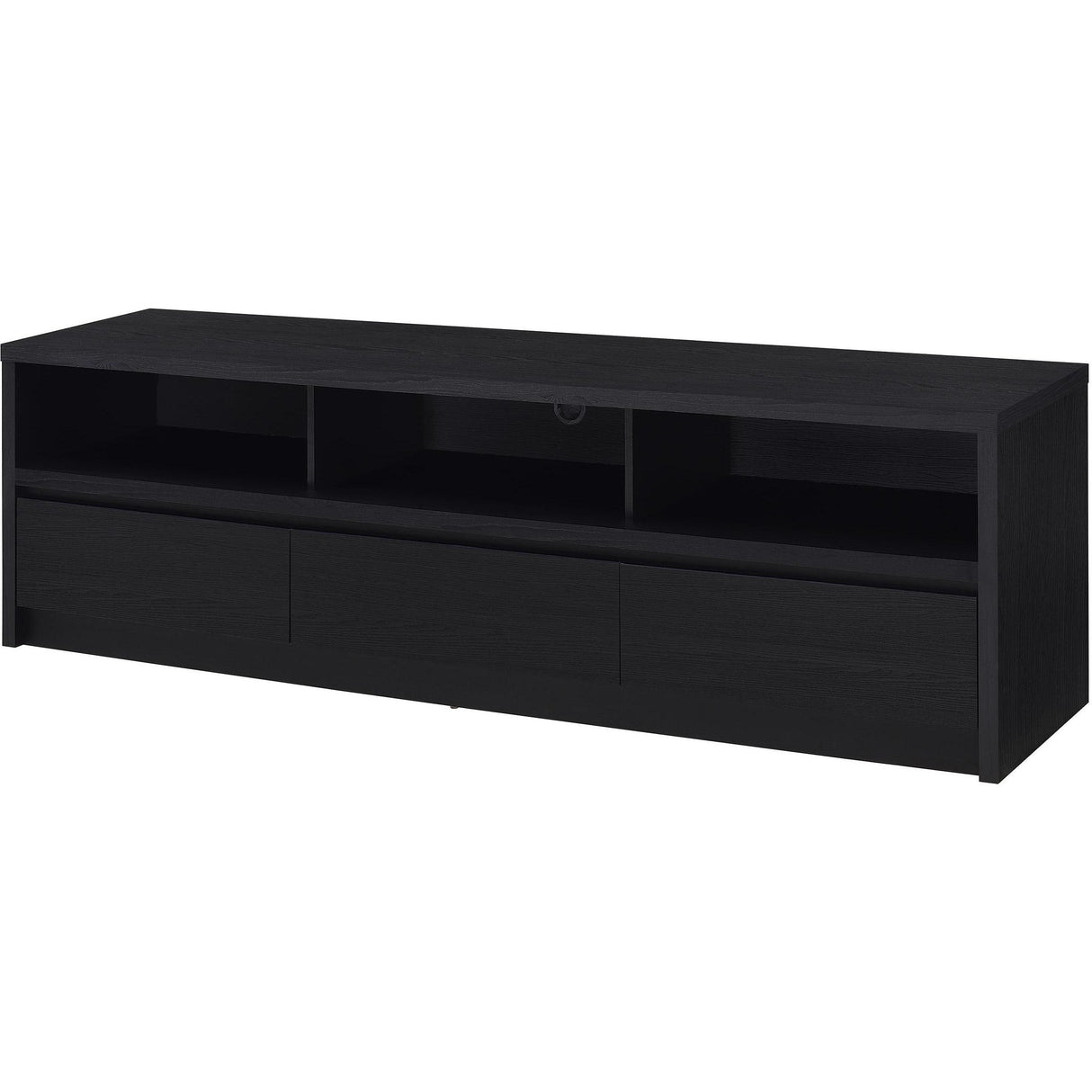 Coaster Furniture Rutland 705803 78-inch 3-drawer TV Stand Media Console - Black IMAGE 5