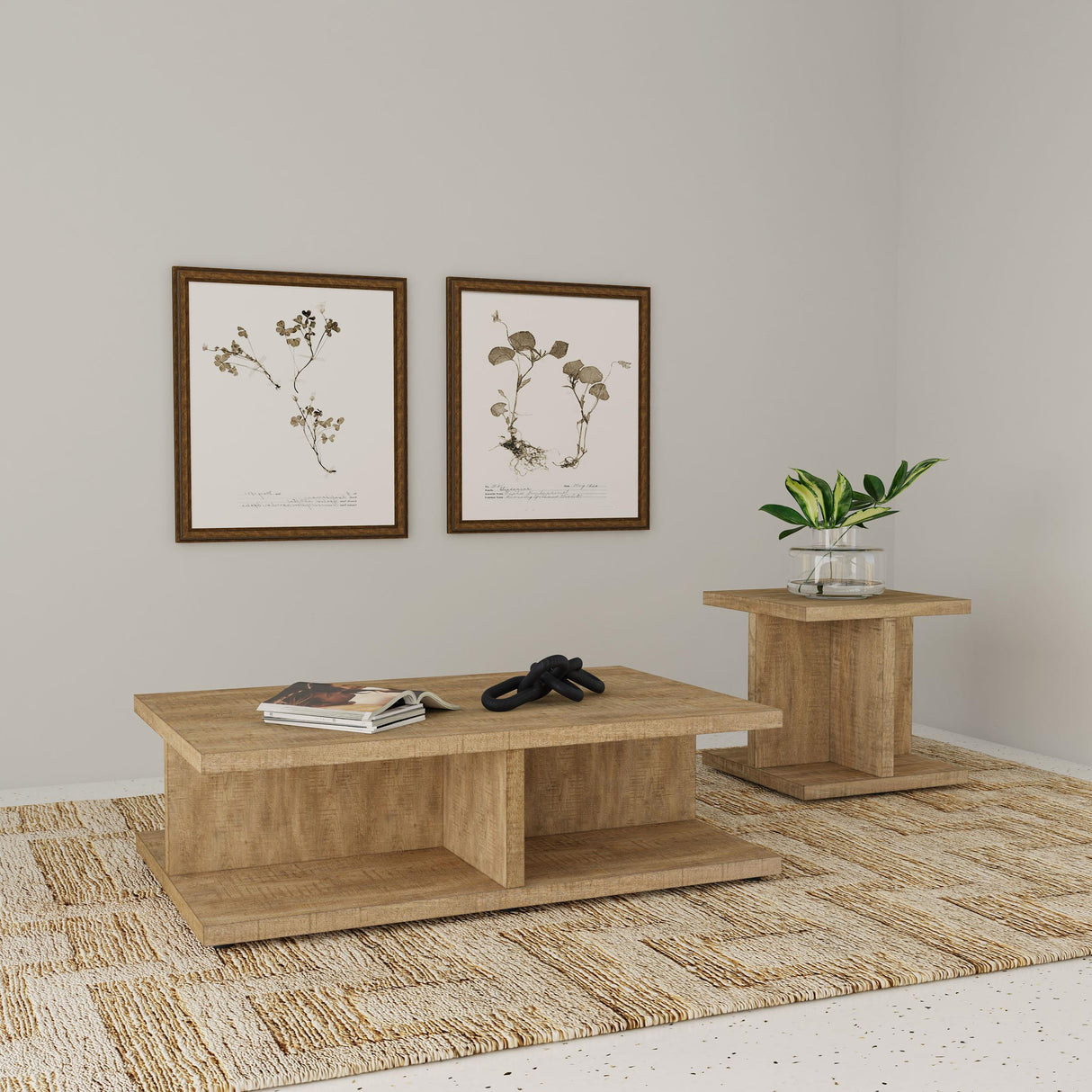 Coaster Furniture Cortona 706177 Square Engineered Wood Side Table - Mango IMAGE 7