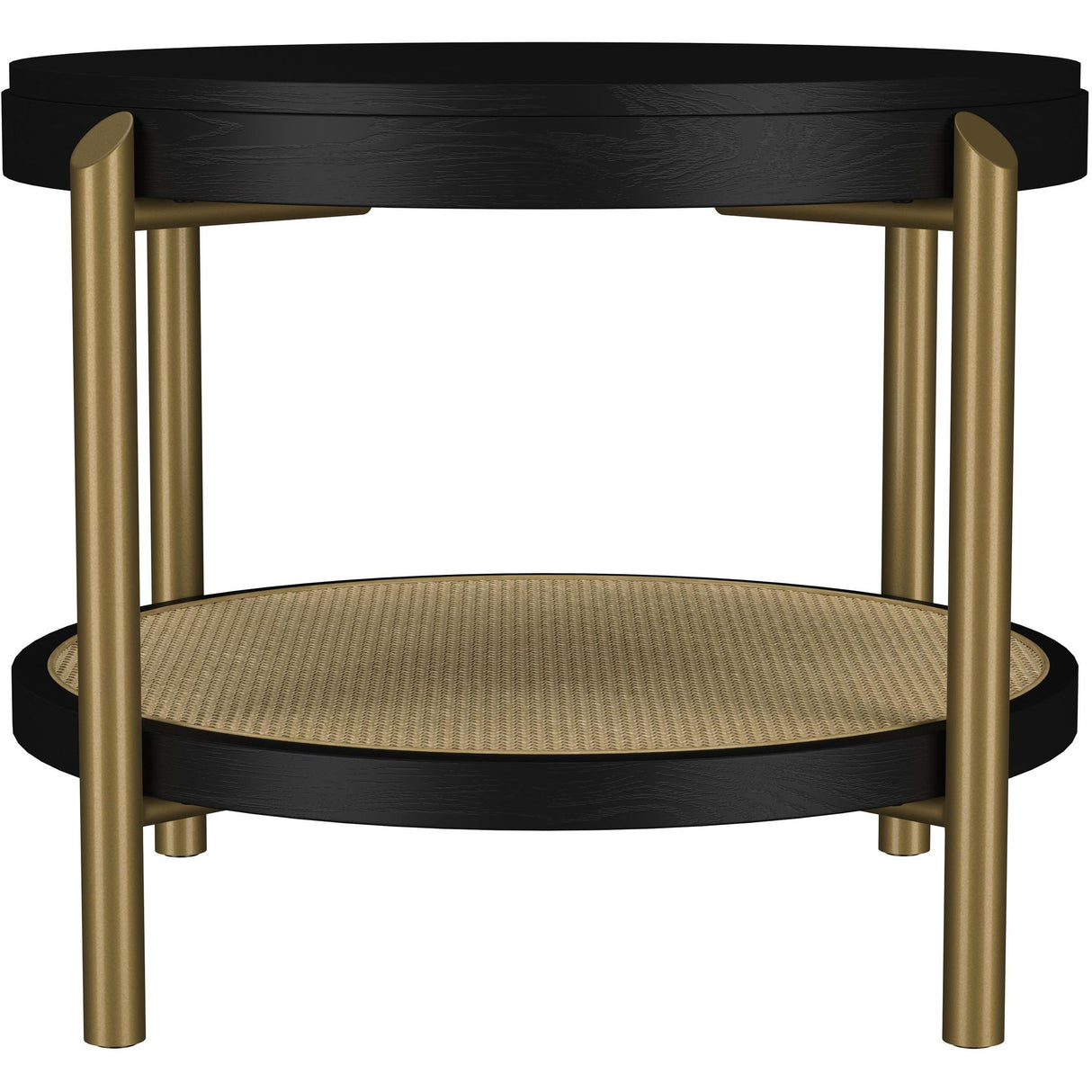 Coaster Furniture Arini 706198-S2 2-piece Round Coffee and End Table Set - Black IMAGE 4