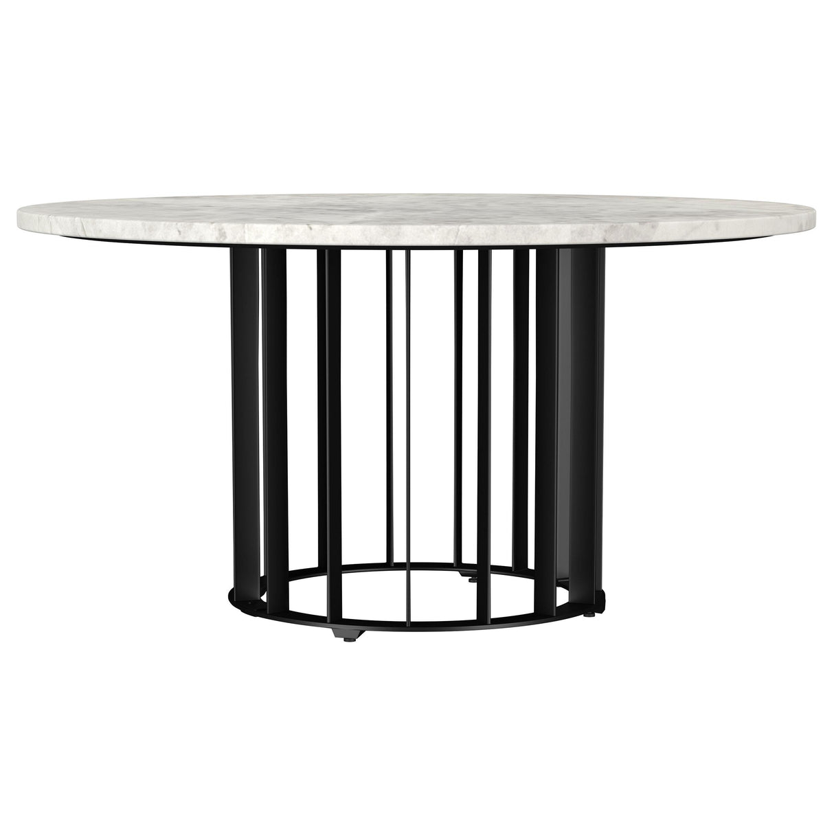 Coaster Furniture Haven 706208-S2 2-piece Round Marble Coffee and End Table Set - Black IMAGE 8