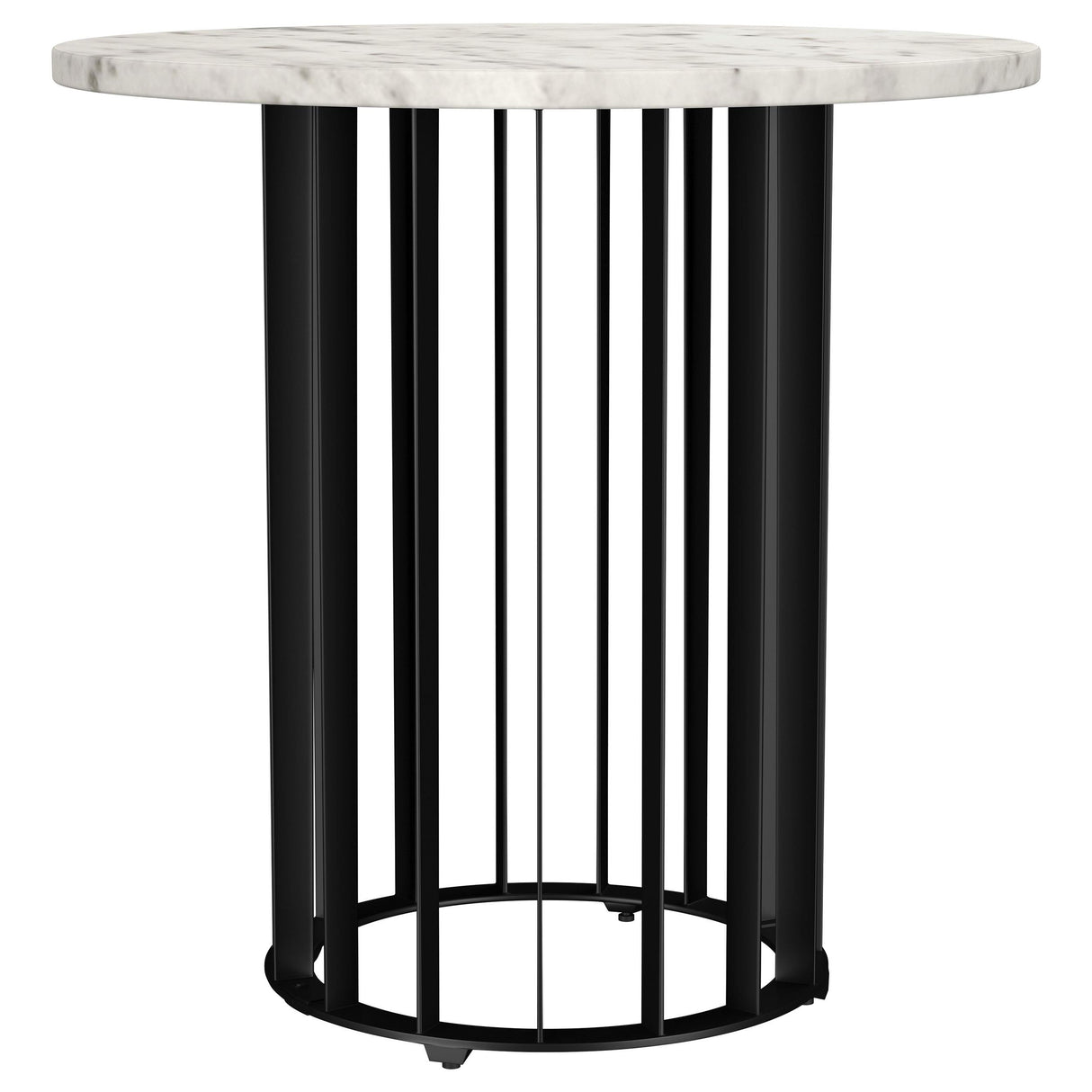 Coaster Furniture Haven 706208-S2 2-piece Round Marble Coffee and End Table Set - Black IMAGE 9