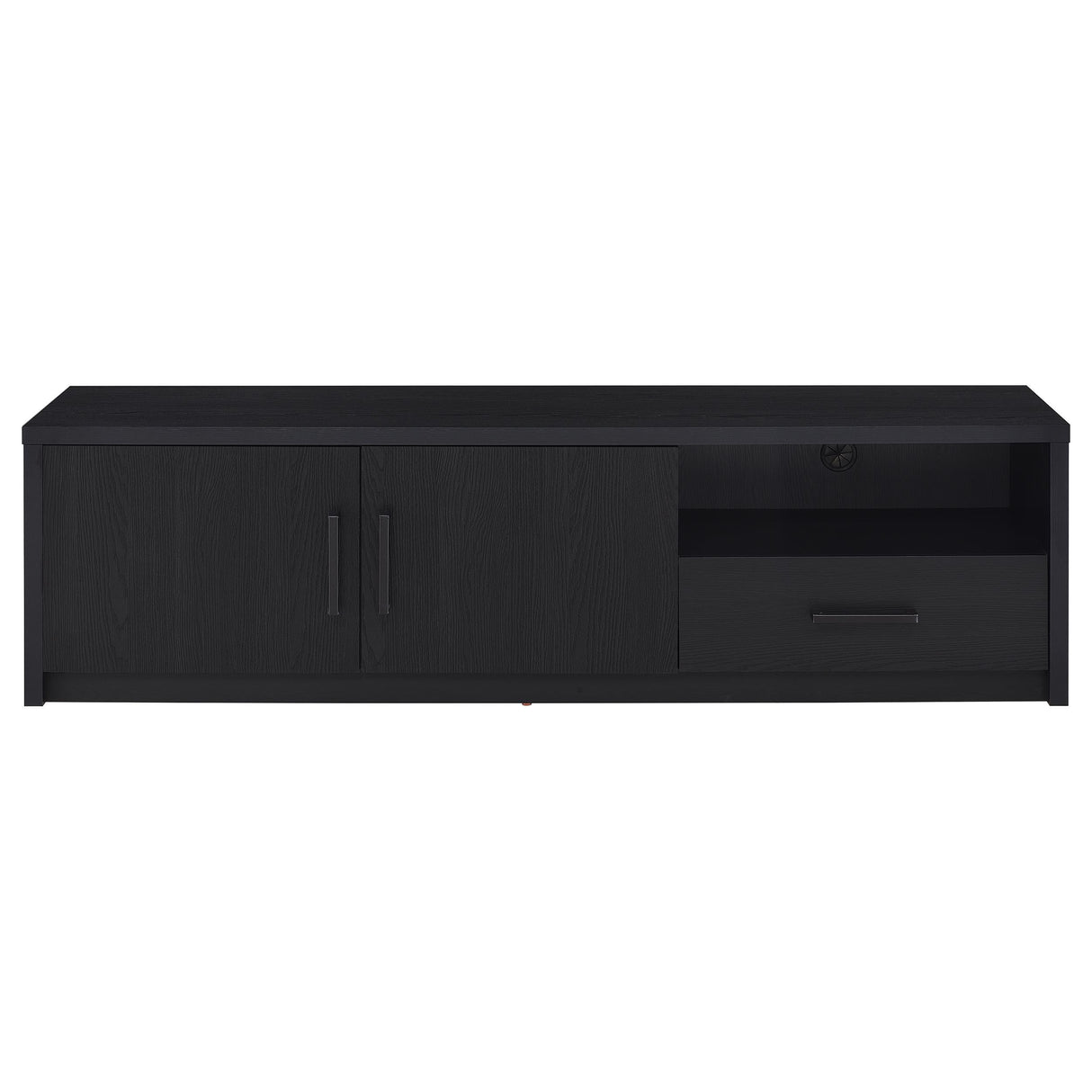 Coaster Furniture Murray 706213 70-inch 2-door TV Stand Media Console - Black IMAGE 1
