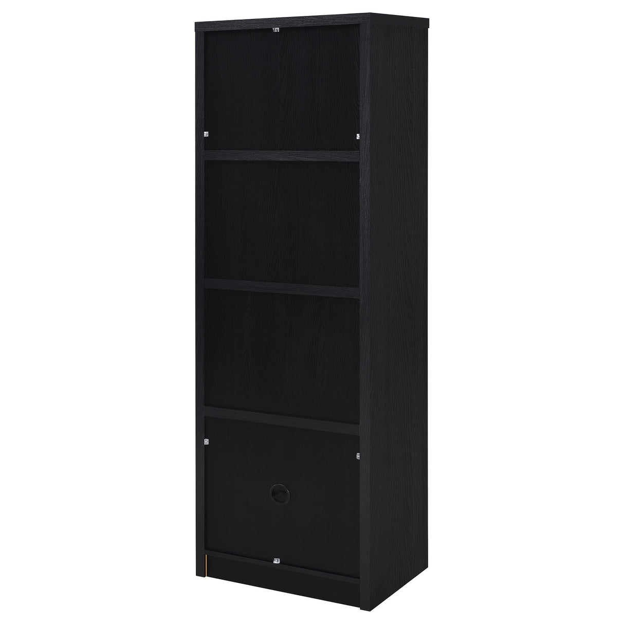 Coaster Furniture Winfield 706224 3-shelf Media Tower Entertainment Pier - Black IMAGE 10