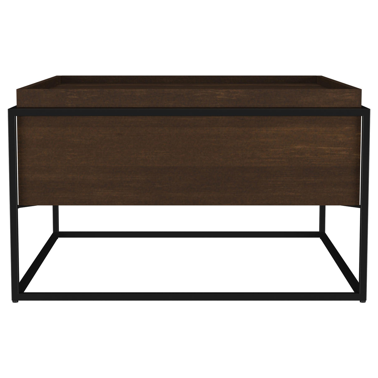 Coaster Furniture Fulton 706238 30-inch Square Mango Wood Coffee Table - Dark Brown IMAGE 1