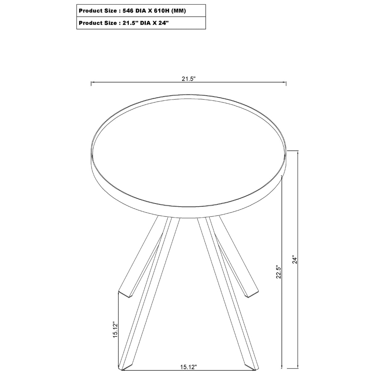 Coaster Furniture Briggs 706258-S3 3-piece Round Coffee and End Table Set - White IMAGE 8