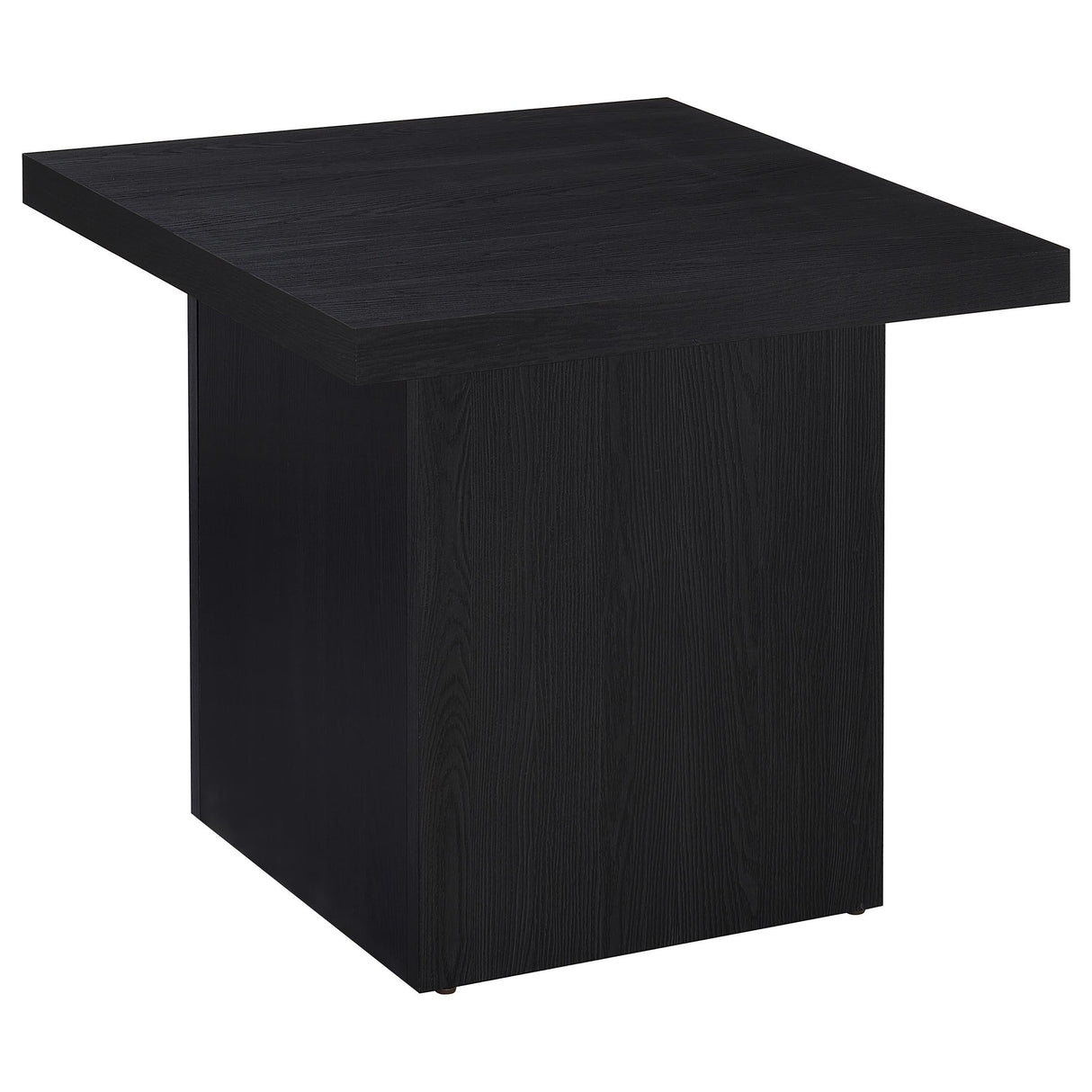 Coaster Furniture Max 706277 Square Engineered Laminate Side Table - Black IMAGE 2