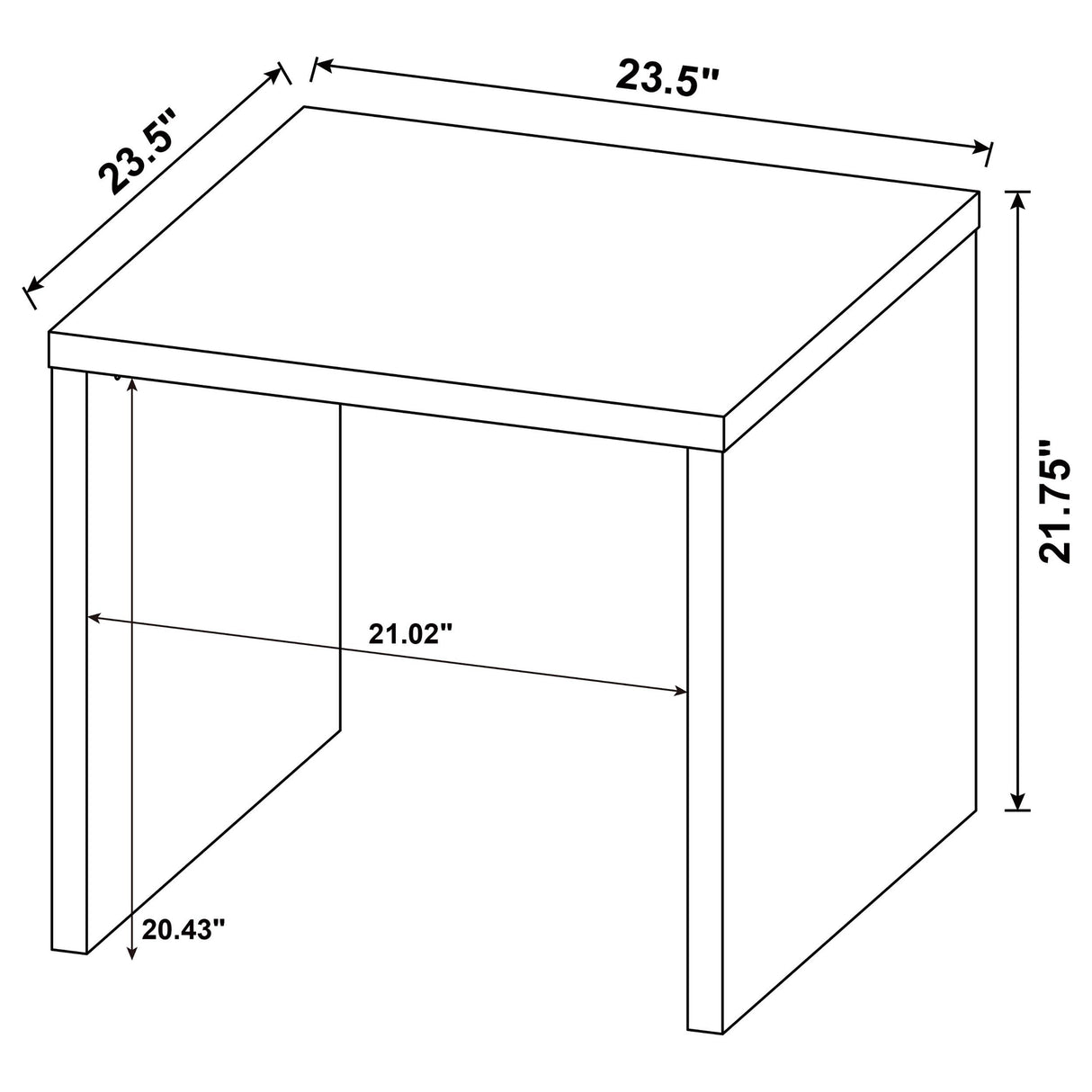 Coaster Furniture Canoga 706357 Engineered Wood Accent End Table - Mango IMAGE 7