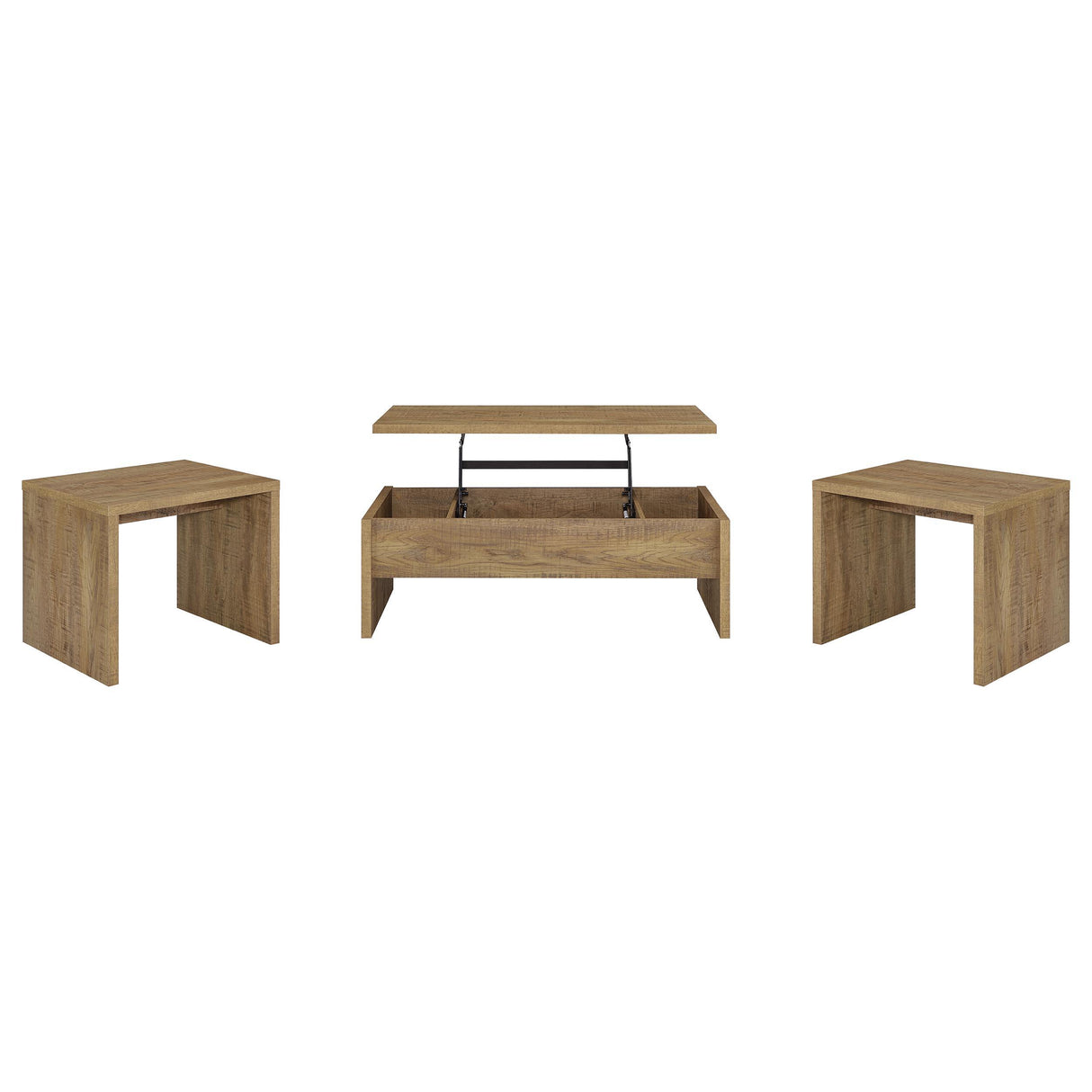 Coaster Furniture Canoga 706358-S3 3-piece Lift Top Cocktail Coffee Table Set - Mango IMAGE 1