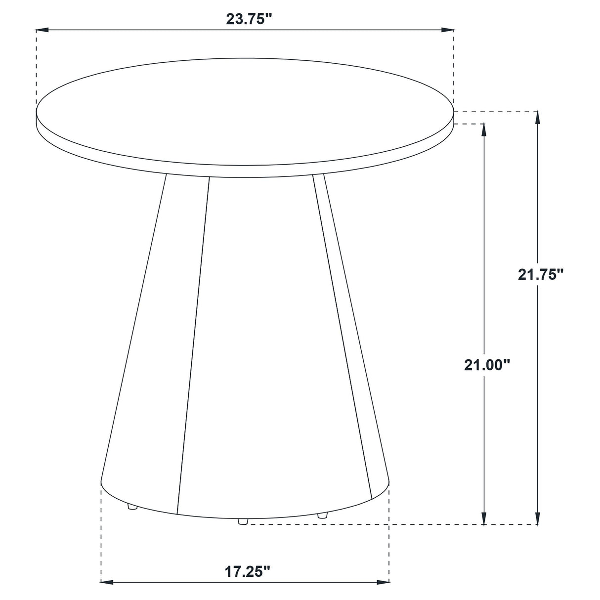Coaster Furniture Franklin 706437 Round Wood Pedestal End Table - Dark Brown IMAGE 6
