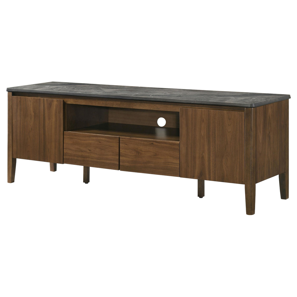 Coaster Furniture Bradley 706452 63-inch 2-Door SmartTop TV Stand Smokey and Brown - Smokey Grey/Brown IMAGE 13