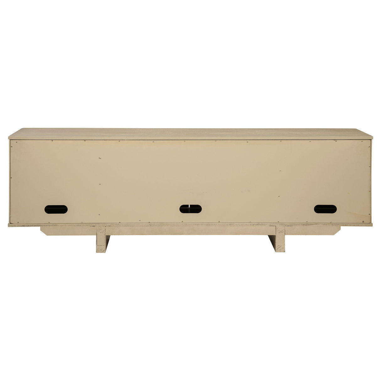 Coaster Furniture Kailani 706583 79-inch 4-door Cane TV Stand Media Console - Beige Oak IMAGE 4