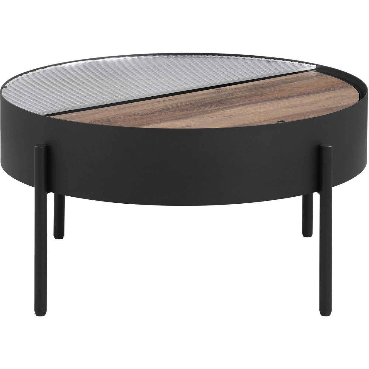 Coaster Furniture Ozella 707898-S2 2-piece Round Coffee and End Table Set - Sandy Black IMAGE 8