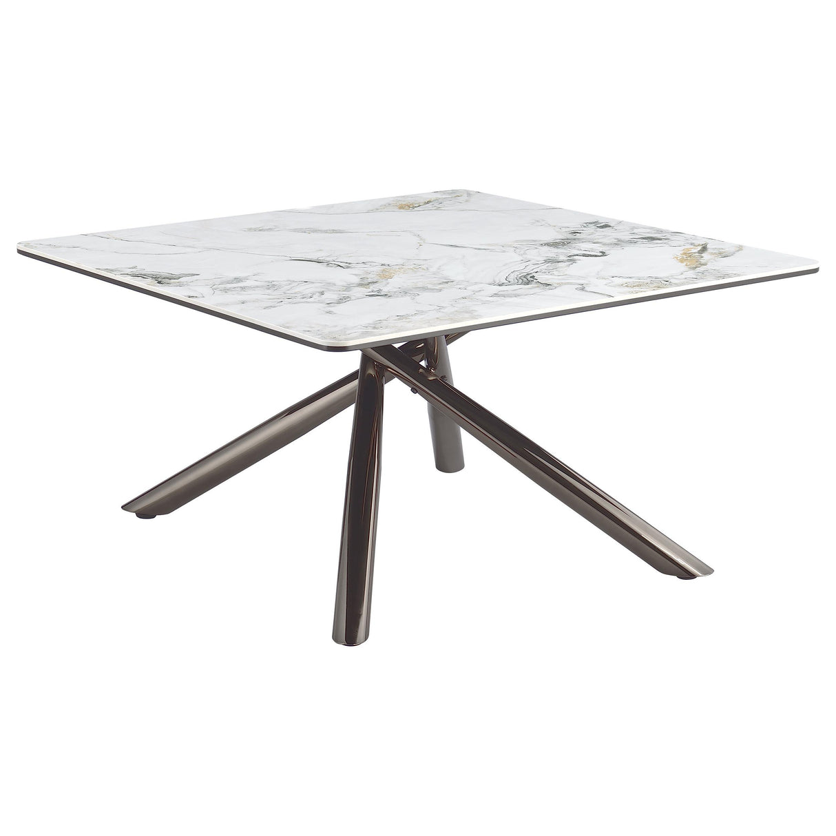 Coaster Furniture Carvell 708138-S3 3-piece Square Coffee and End Table Set - Mirage White IMAGE 5