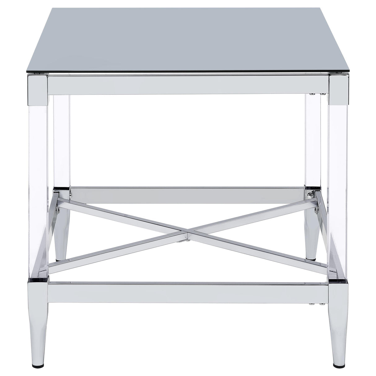 Coaster Furniture Lindley 709728-S2 2-piece Square Coffee and End Table Set - Chrome IMAGE 5