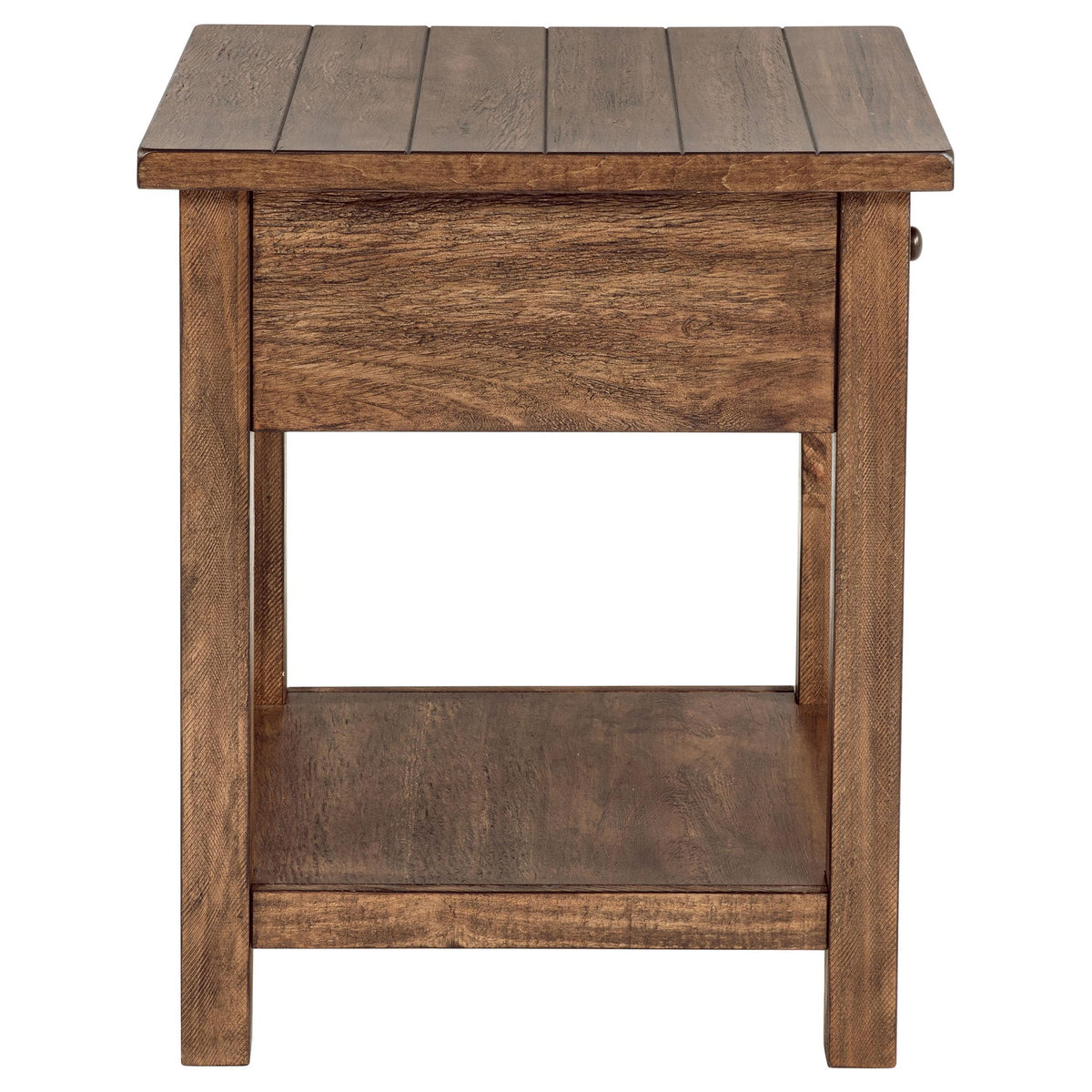 Coaster Furniture Payne 710548-S2 2-piece Coffee and 1-drawer End Table Set - Brown IMAGE 4