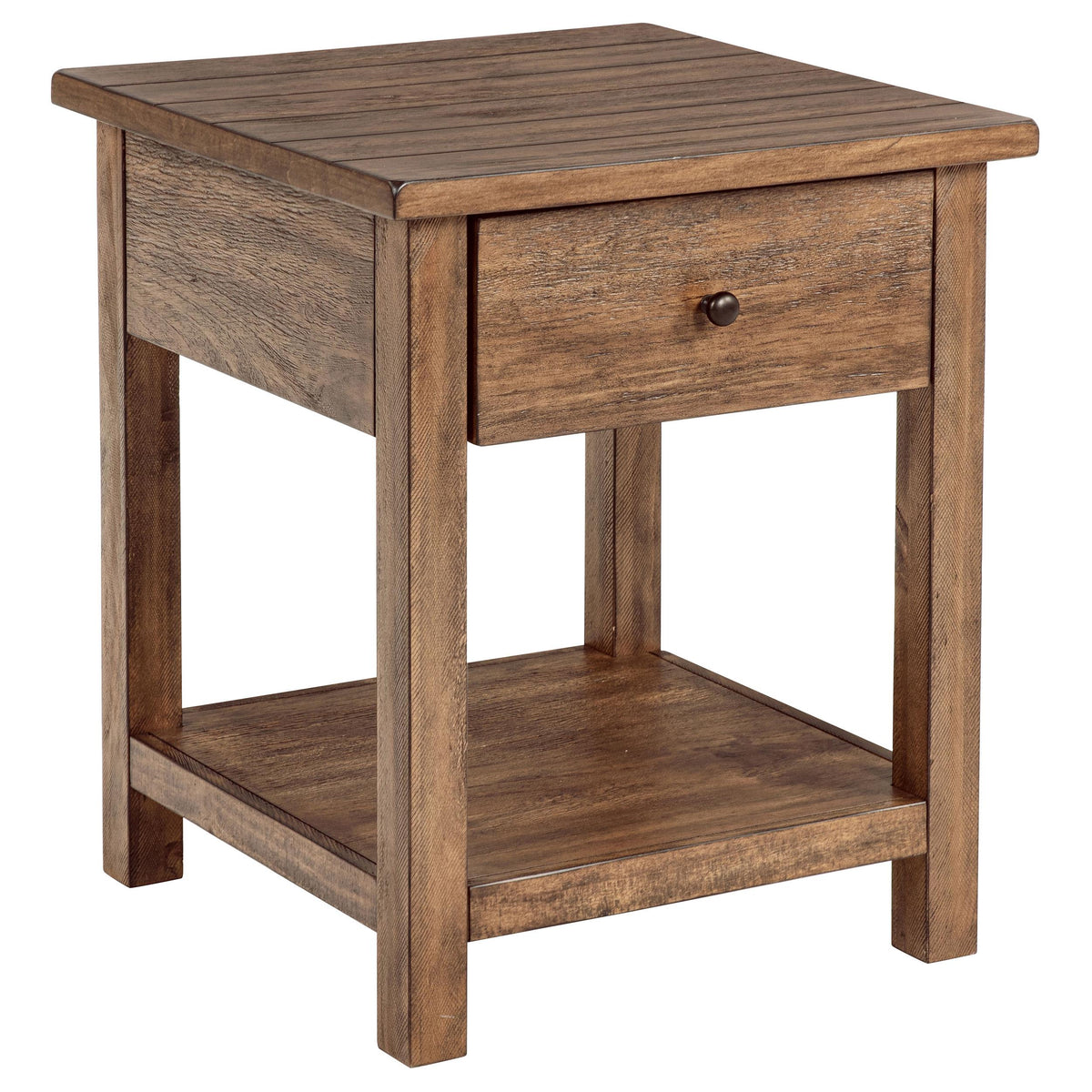 Coaster Furniture Payne 710548-S2 2-piece Coffee and 1-drawer End Table Set - Brown IMAGE 7