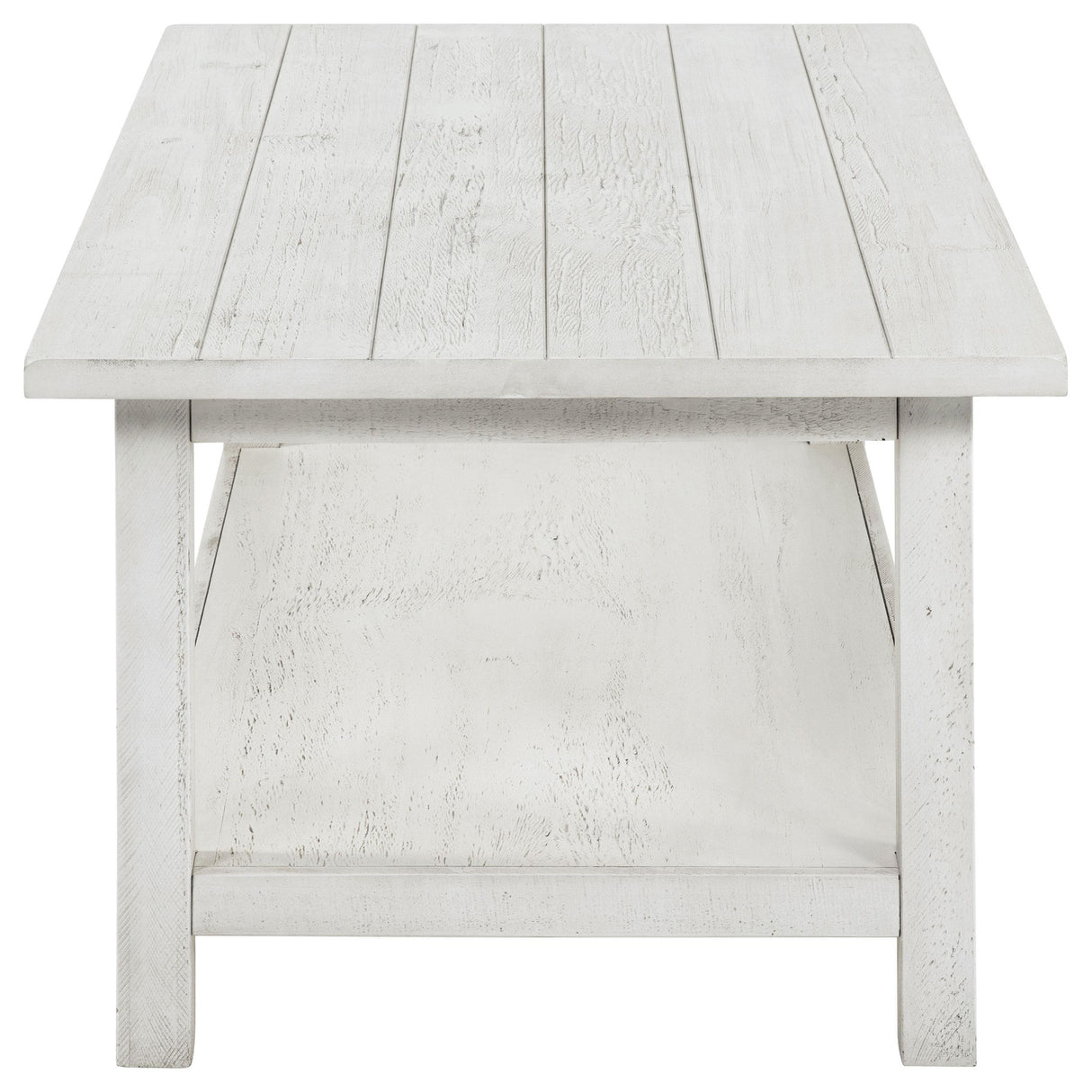 Coaster Furniture Payne 710558-S2A 2-piece Coffee and End Table Set - Distressed White IMAGE 4