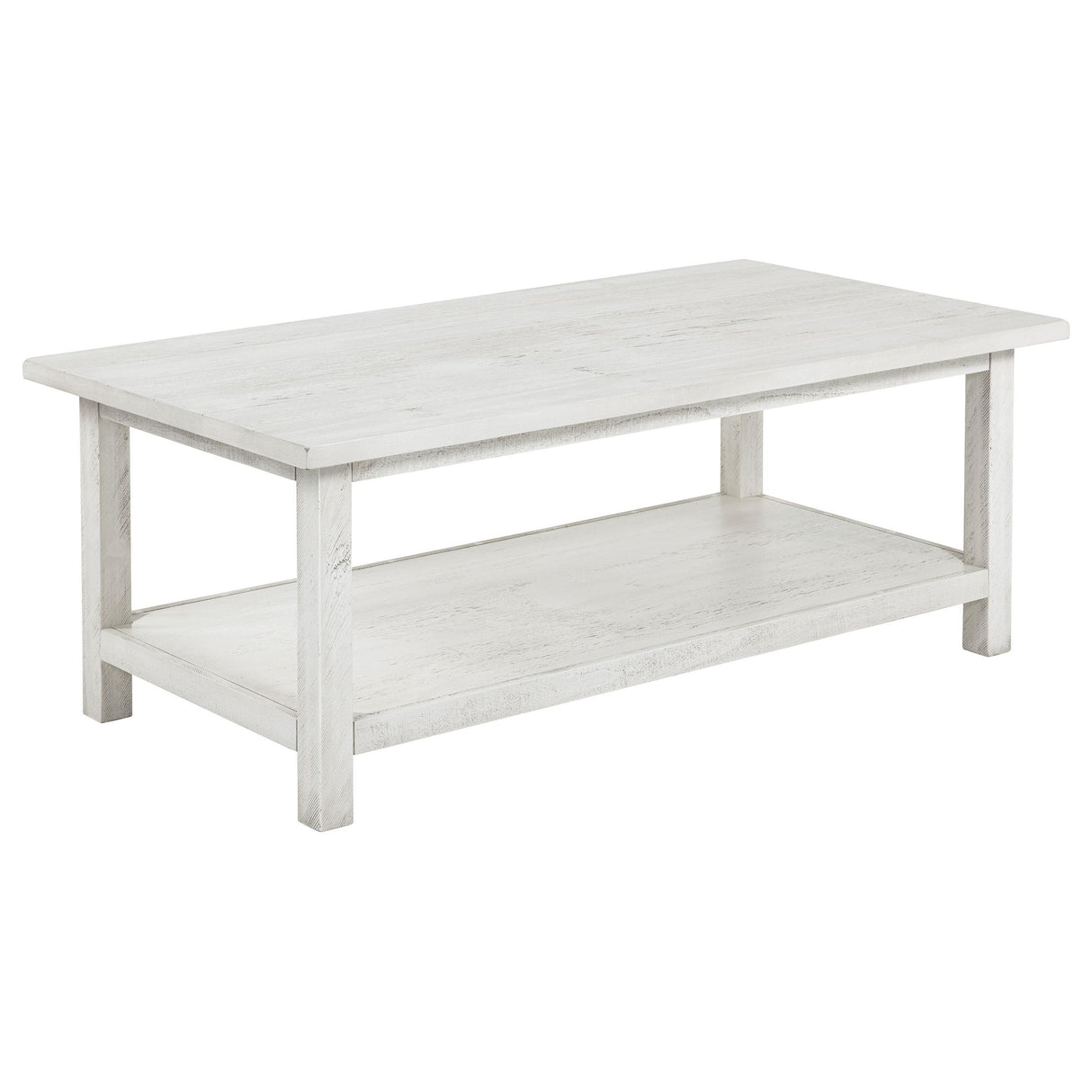 Coaster Furniture Payne 710558-S3A 3-piece Coffee and End Table Set - Distressed White IMAGE 7