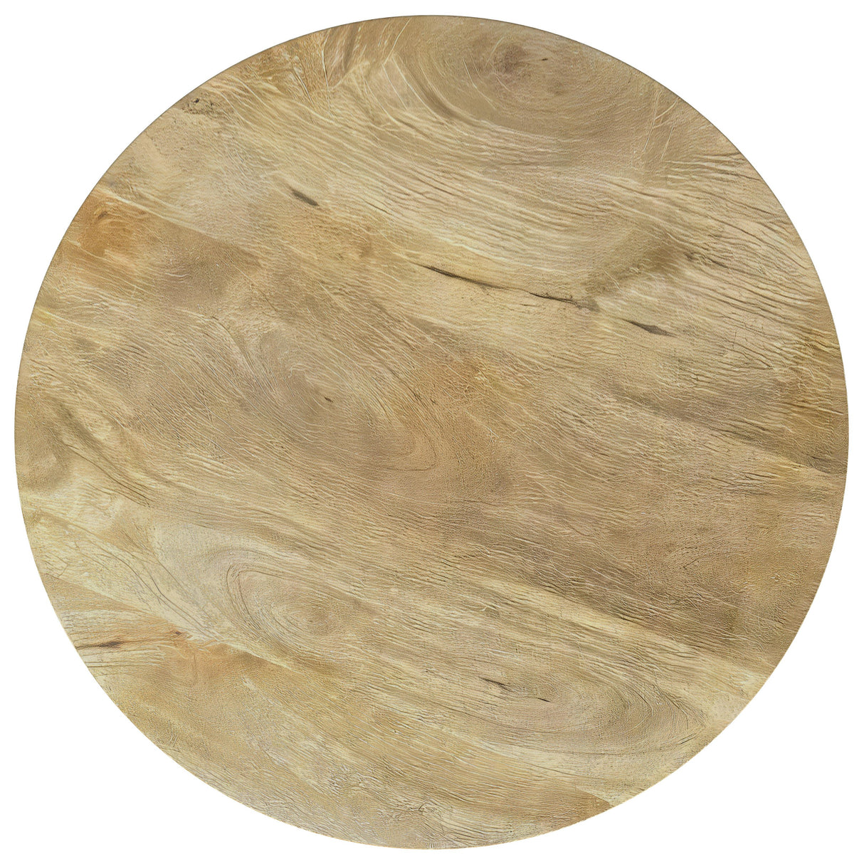 Coaster Furniture Touhy 710607 Round Solid Wood Side Table - Natural Mango IMAGE 4