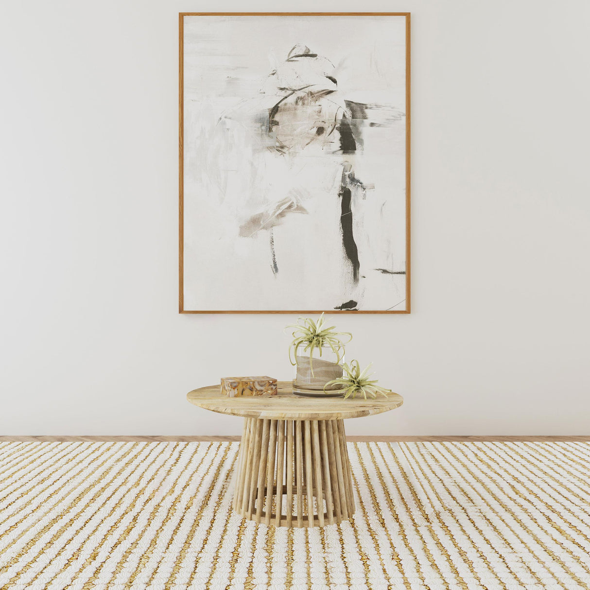 Coaster Furniture Touhy 710608 Round Solid Wood Coffee Table - Natural Mango IMAGE 5