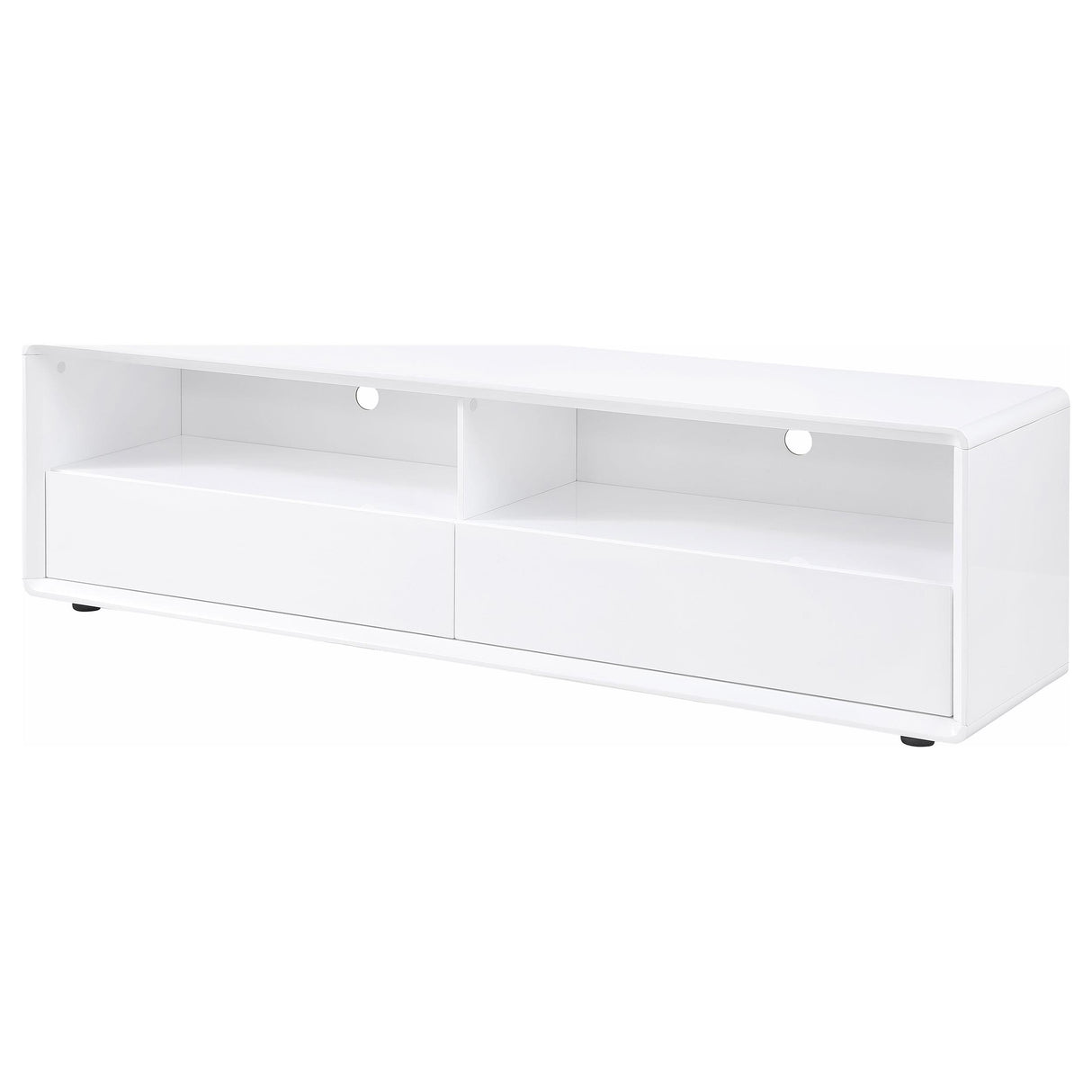 Coaster Furniture Ellice 710750 71-inch TV Stand Media Console - White IMAGE 1