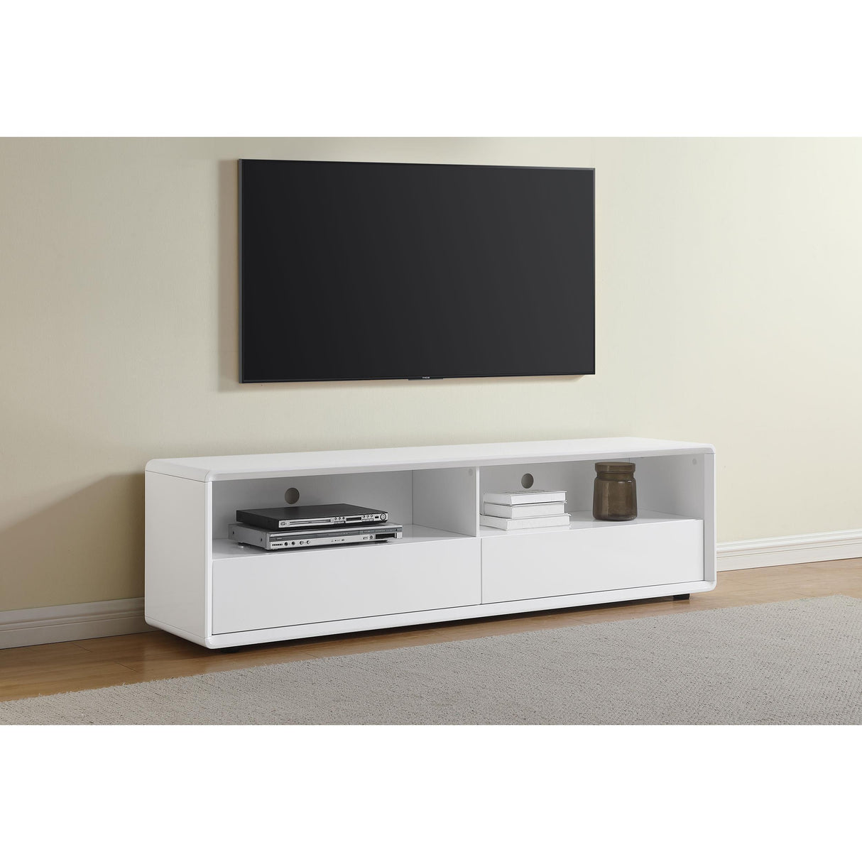 Coaster Furniture Ellice 710750 71-inch TV Stand Media Console - White IMAGE 5