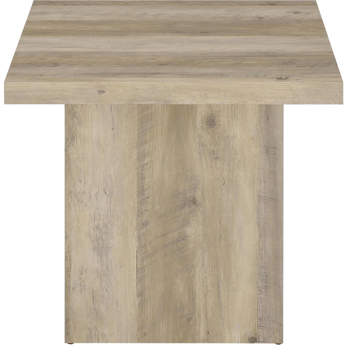 Coaster Furniture Devar 710878-S2 2-piece Square Coffee End Table Set - Distressed Pine IMAGE 4