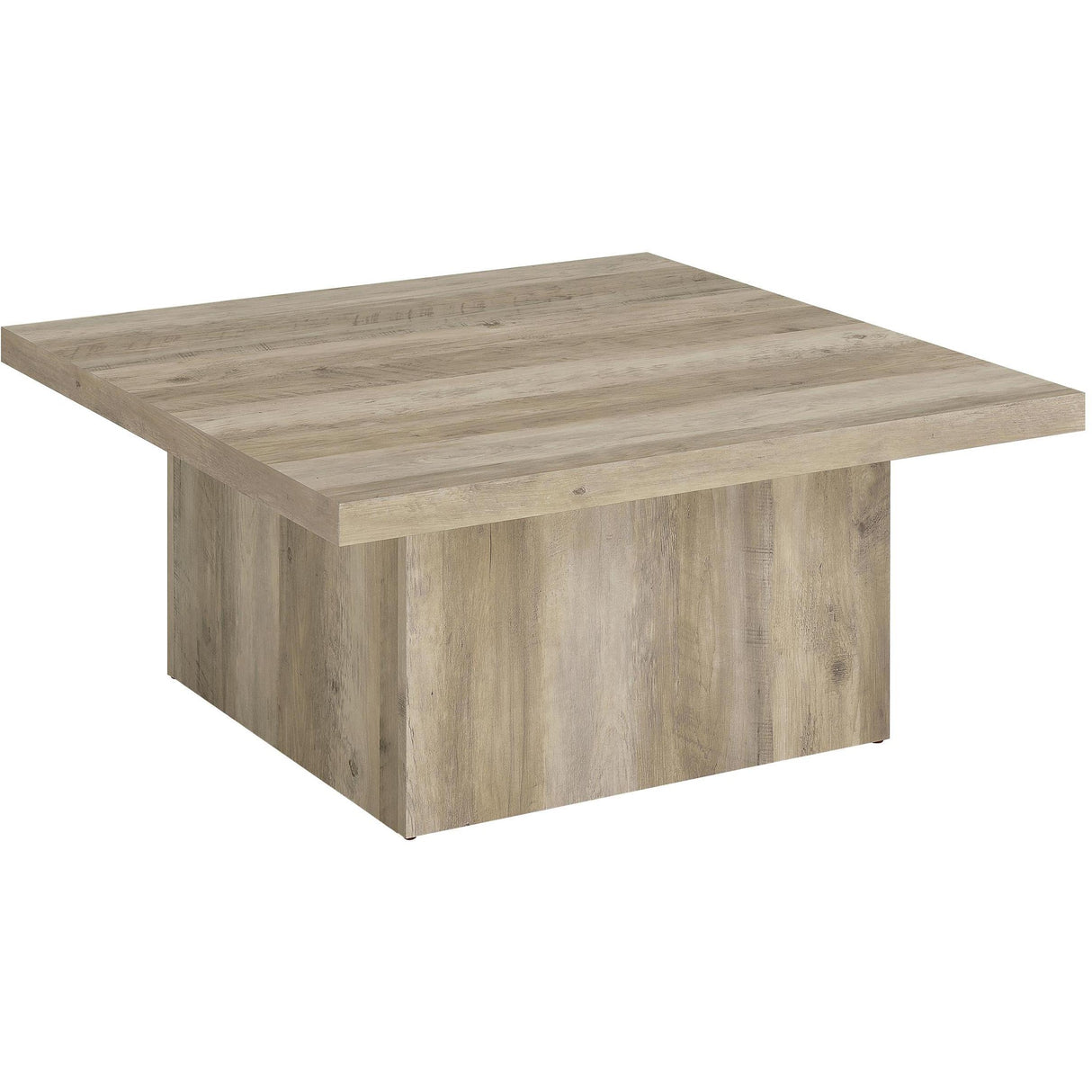 Coaster Furniture Devar 710878-S3 3-piece Square Coffee End Table Set - Distressed Pine IMAGE 8