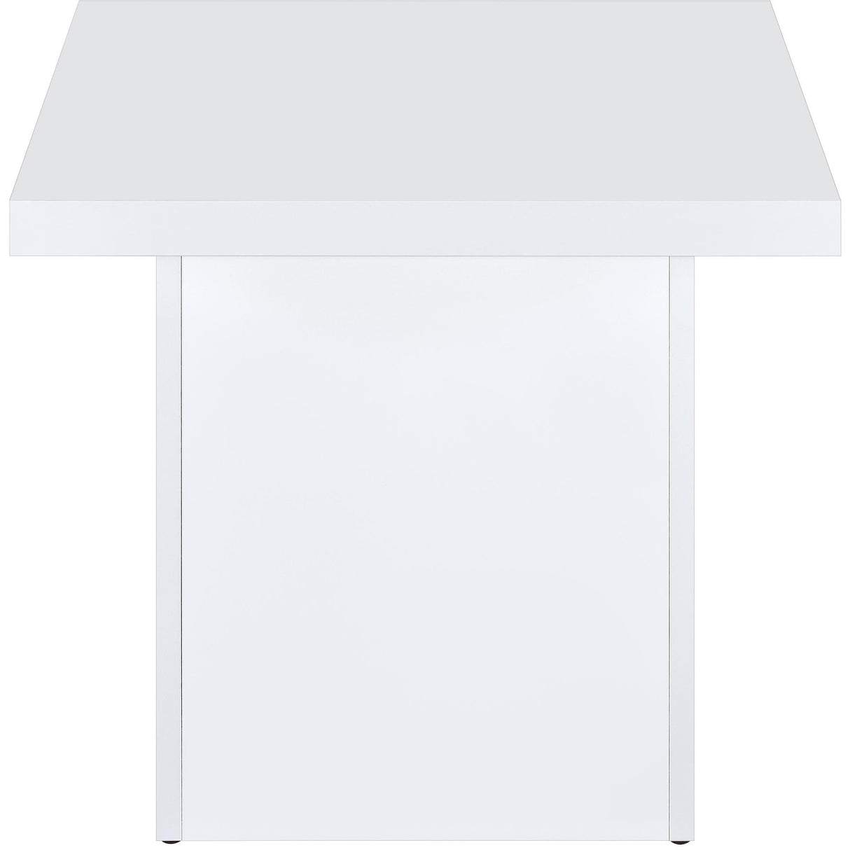 Coaster Furniture Devar 710898-S2 2-piece Square Coffee End Table Set - White High Gloss IMAGE 7