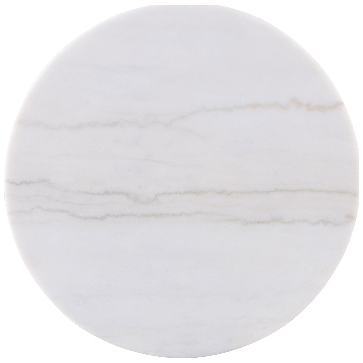 Coaster Furniture Jason 711418-S3 3-piece Round White Marble Coffee Table Set - Greige IMAGE 6