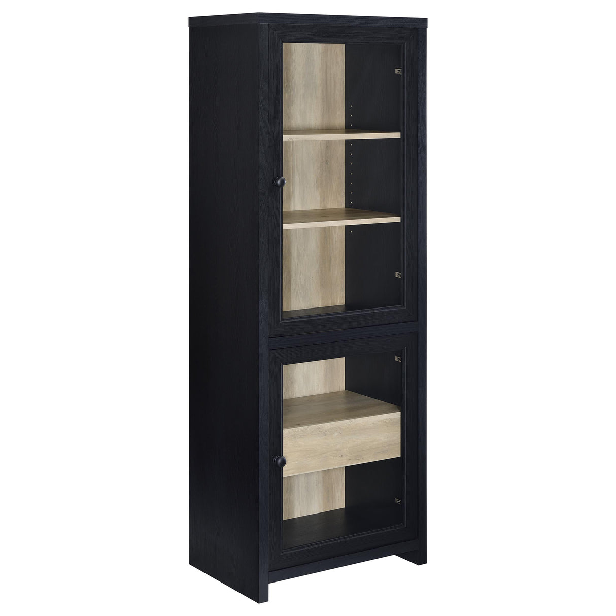 Coaster Furniture Denison 720223-SET 3-piece Entertainment Center 79-inch TV Stand - Black IMAGE 11