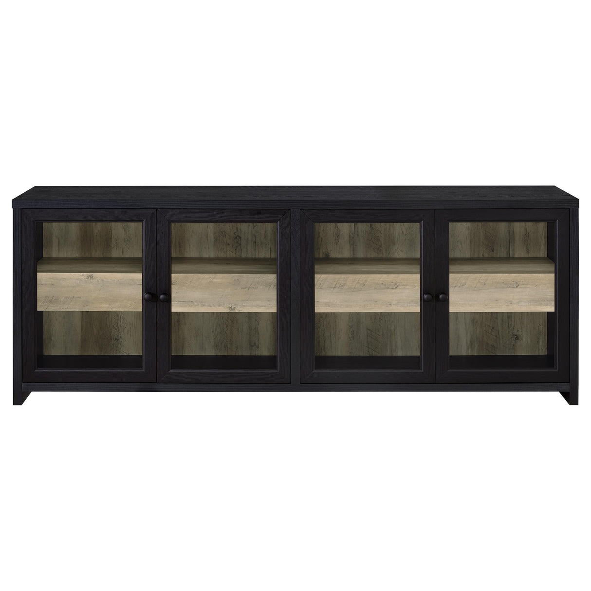 Coaster Furniture Denison 720223-SET 3-piece Entertainment Center 79-inch TV Stand - Black IMAGE 15