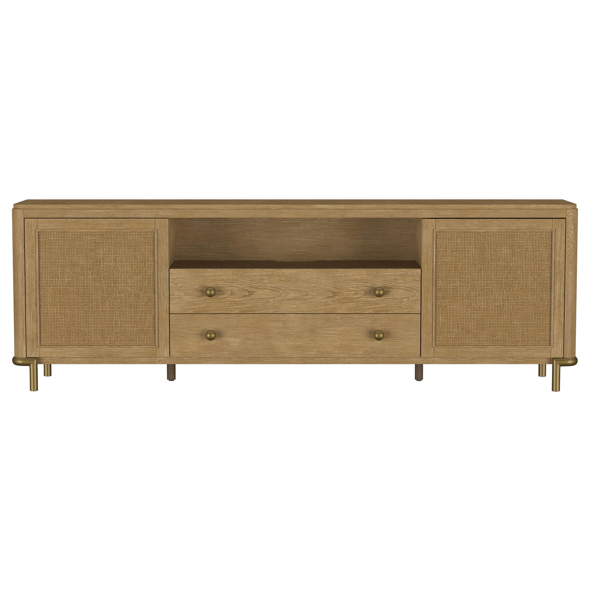Coaster Furniture Arini 720253 Rattan Cane 2-door TV Stand Media Console - Sand Wash IMAGE 13