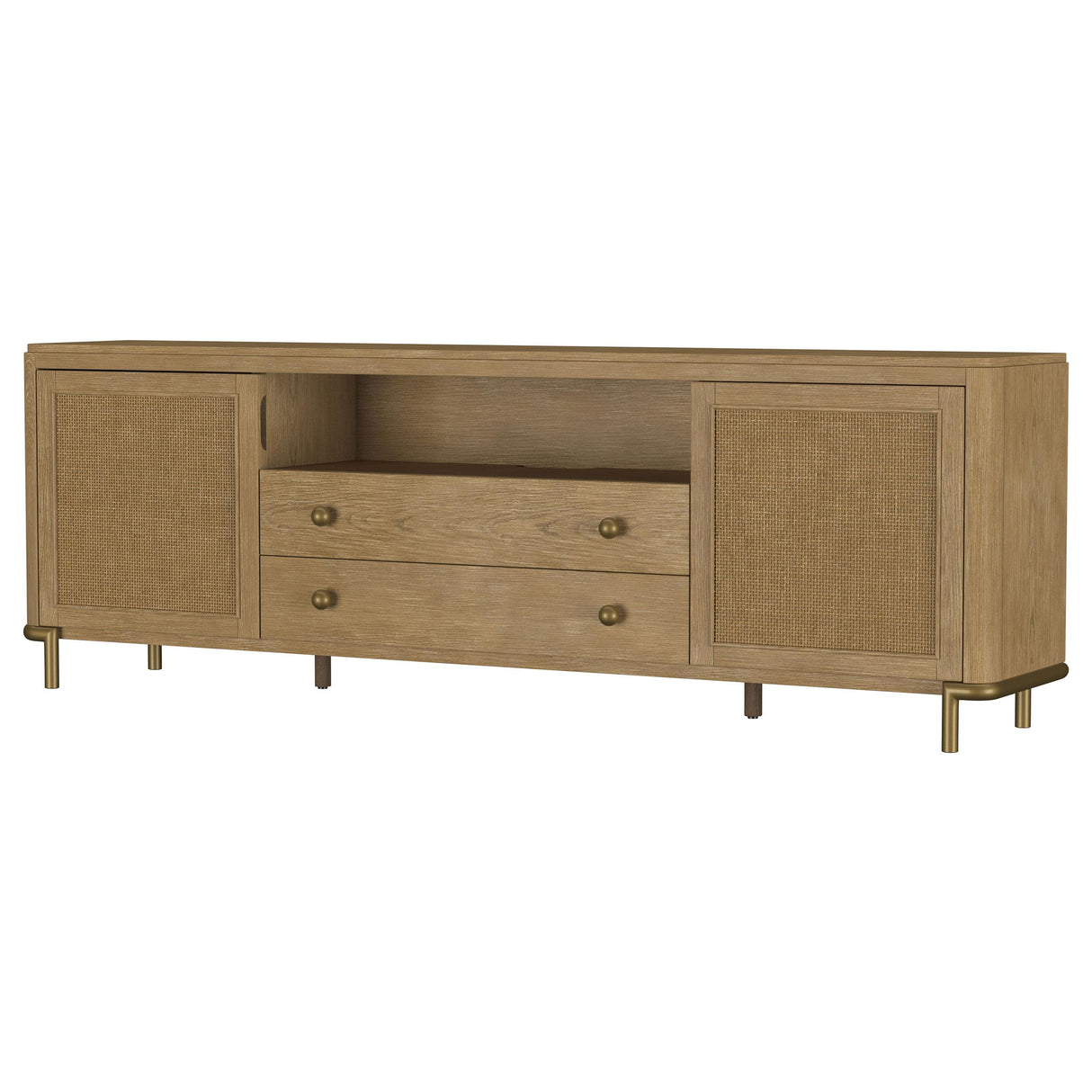 Coaster Furniture Arini 720253 Rattan Cane 2-door TV Stand Media Console - Sand Wash IMAGE 15