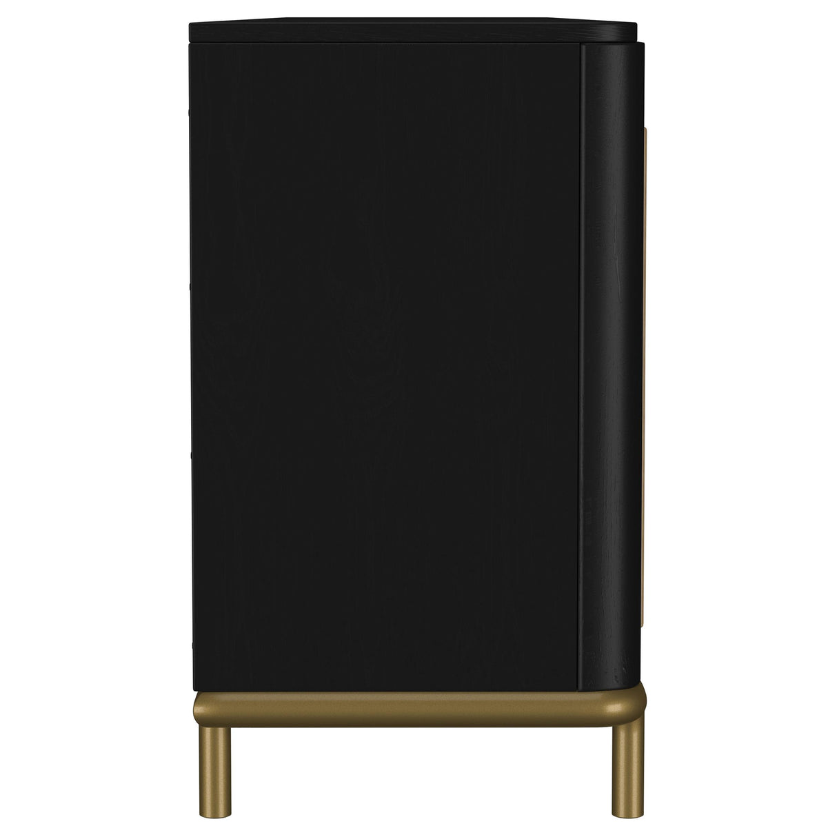 Coaster Furniture Arini 720263 Rattan Cane 2-door TV Stand Media Console - Black IMAGE 11