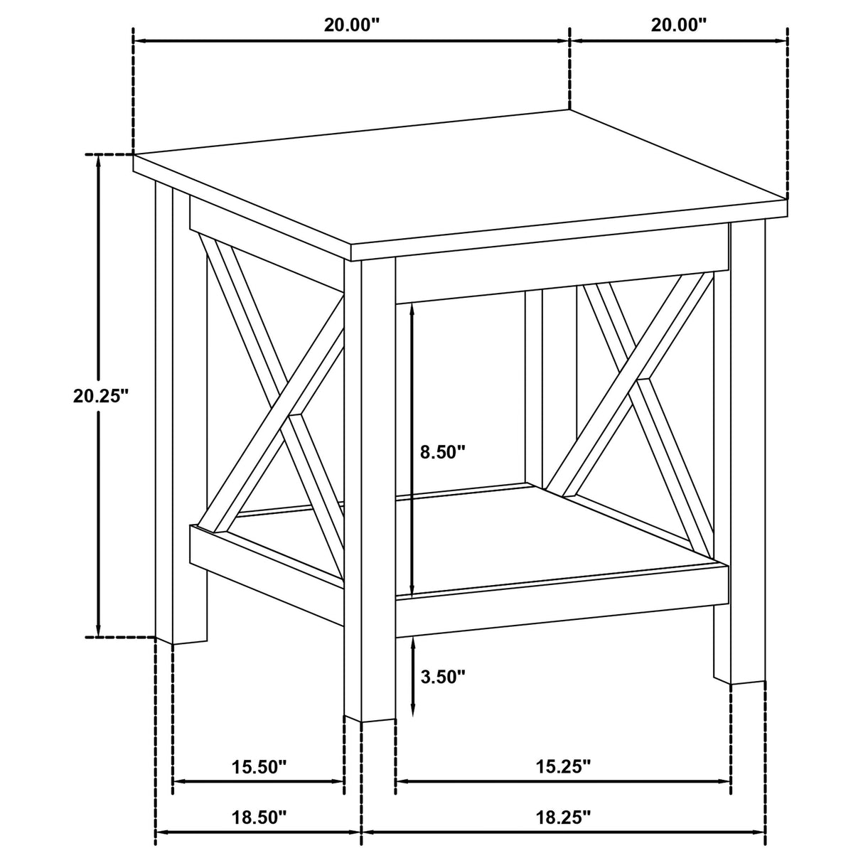 Coaster Furniture Skyview 722088-S2 2-piece Rectangular Lift Top Coffee Table Set - White IMAGE 16