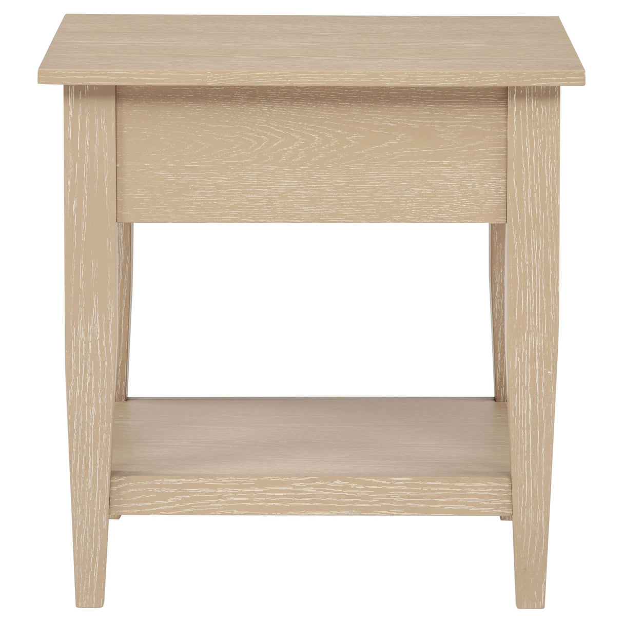 Coaster Furniture Lindenton 722757 1-drawer Wood Occasional End Table - Blonde IMAGE 2