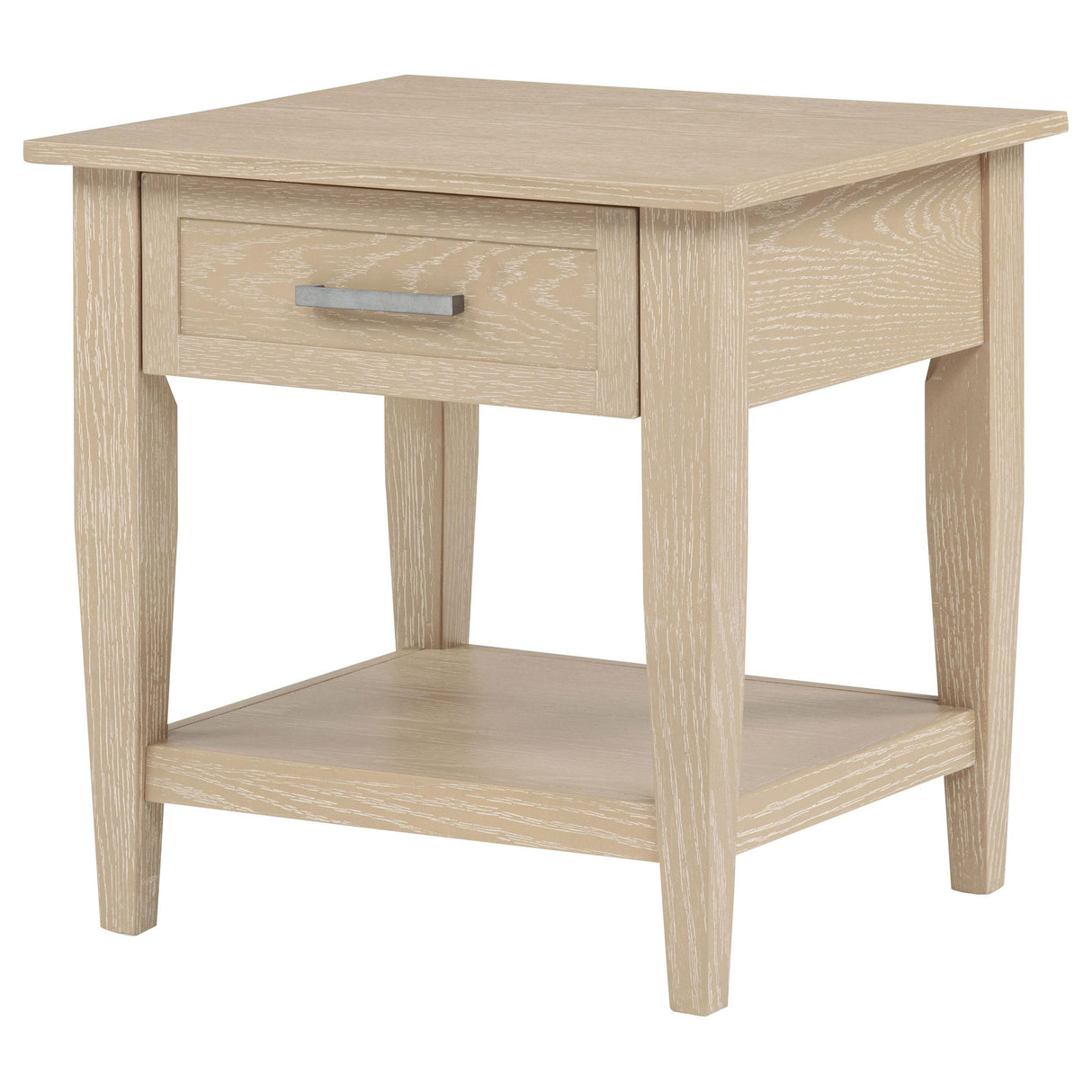 Coaster Furniture Lindenton 722757 1-drawer Wood Occasional End Table - Blonde IMAGE 5
