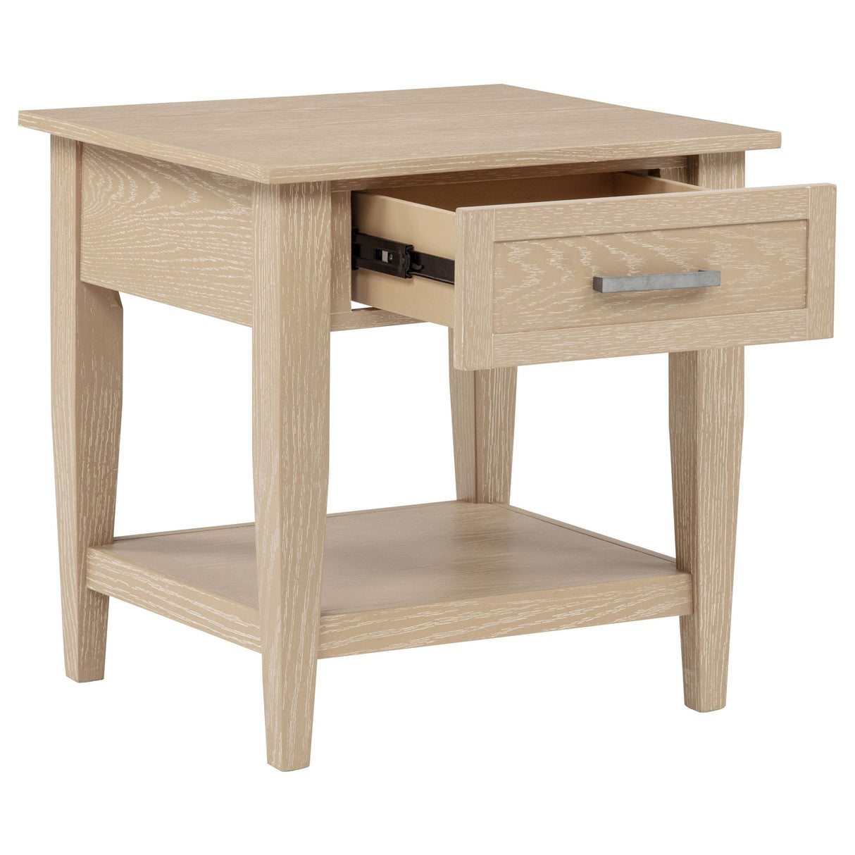 Coaster Furniture Lindenton 722757 1-drawer Wood Occasional End Table - Blonde IMAGE 9