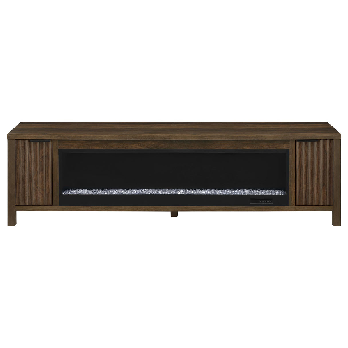 Coaster Furniture Carey 722823 79-inch TV Stand Fireplace Media Console - Dark Pine IMAGE 6