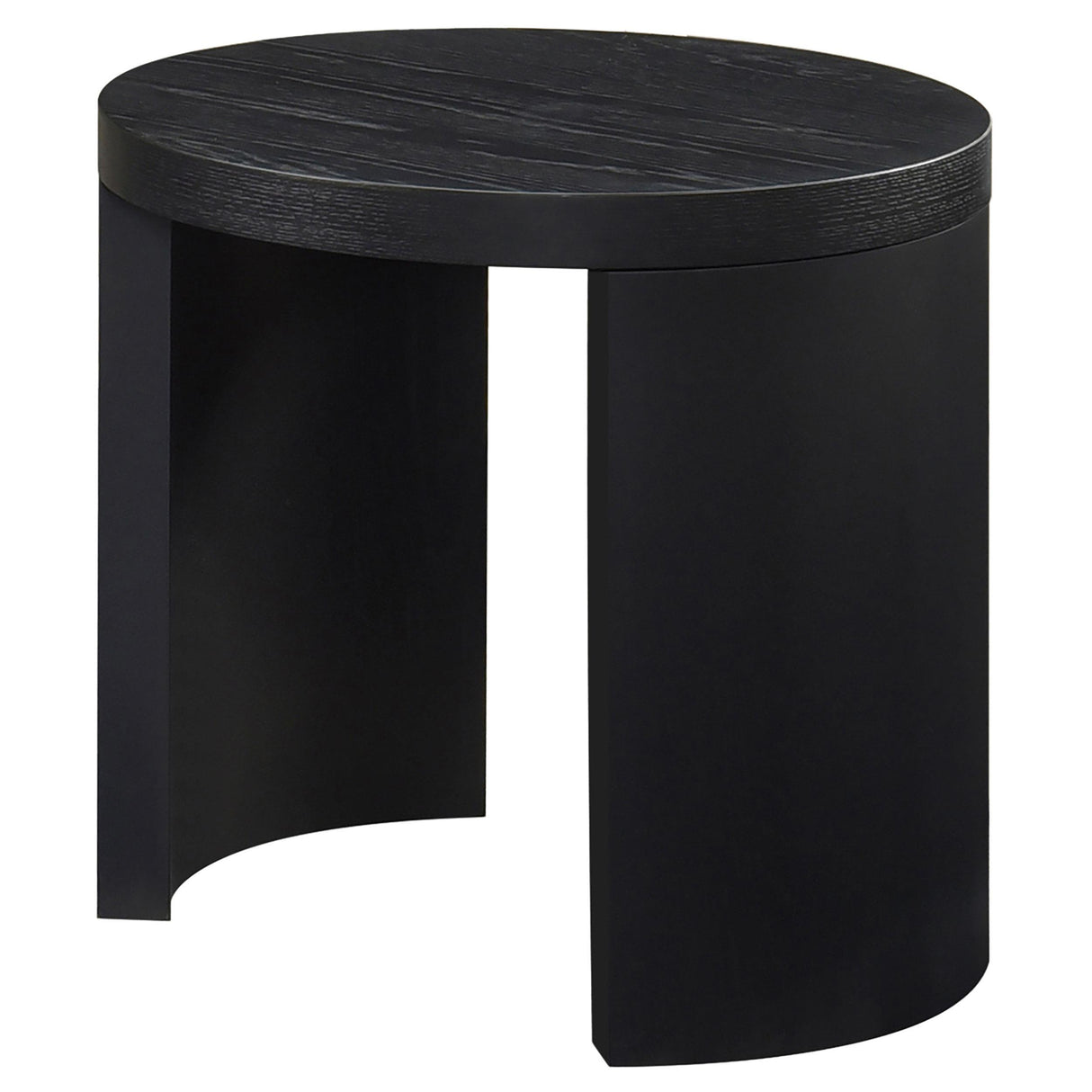 Coaster Furniture Sweeney 722827 24-inch Round Wood Occasional End Table - Black IMAGE 4
