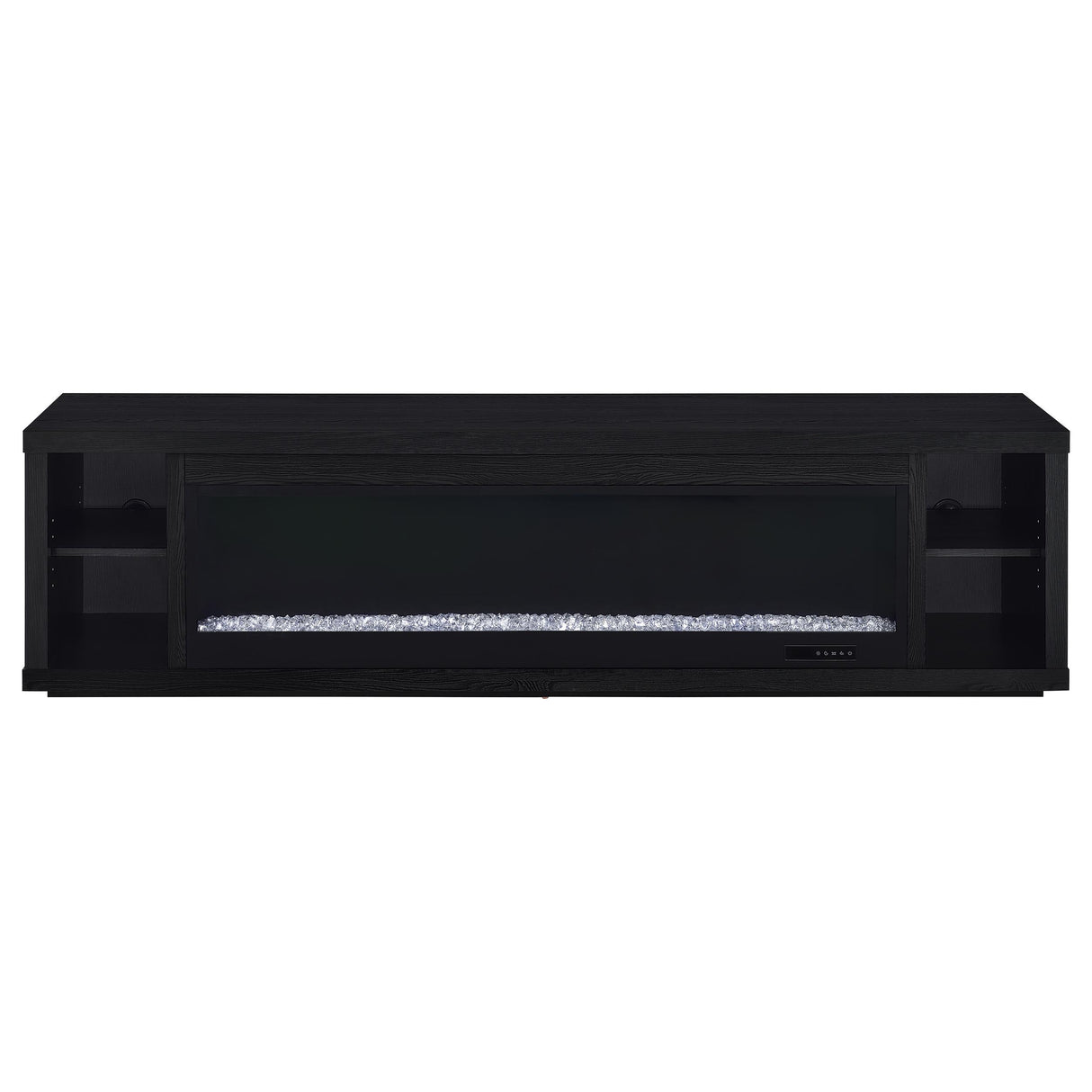 Coaster Furniture Deiter 722833 79-inch TV Stand Fireplace Media Console - Black IMAGE 8