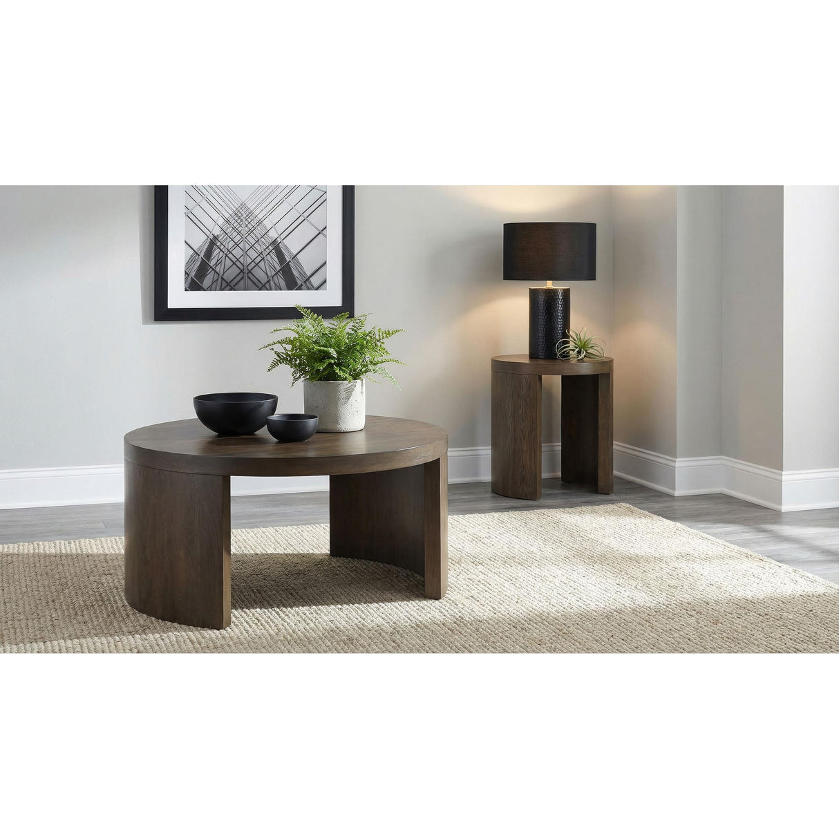 Coaster Furniture Sweeney 722838 39-inch Round Wood Occasional Coffee Table - Dark Walnut IMAGE 7
