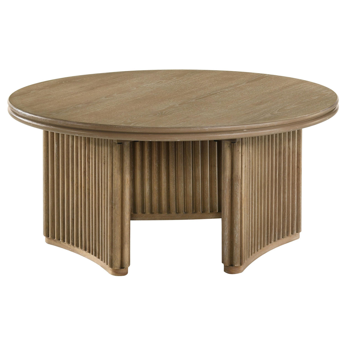 Coaster Furniture Adina 722938-S2 2-piece Round Coffee Table Set - Distressed Light Brown IMAGE 8