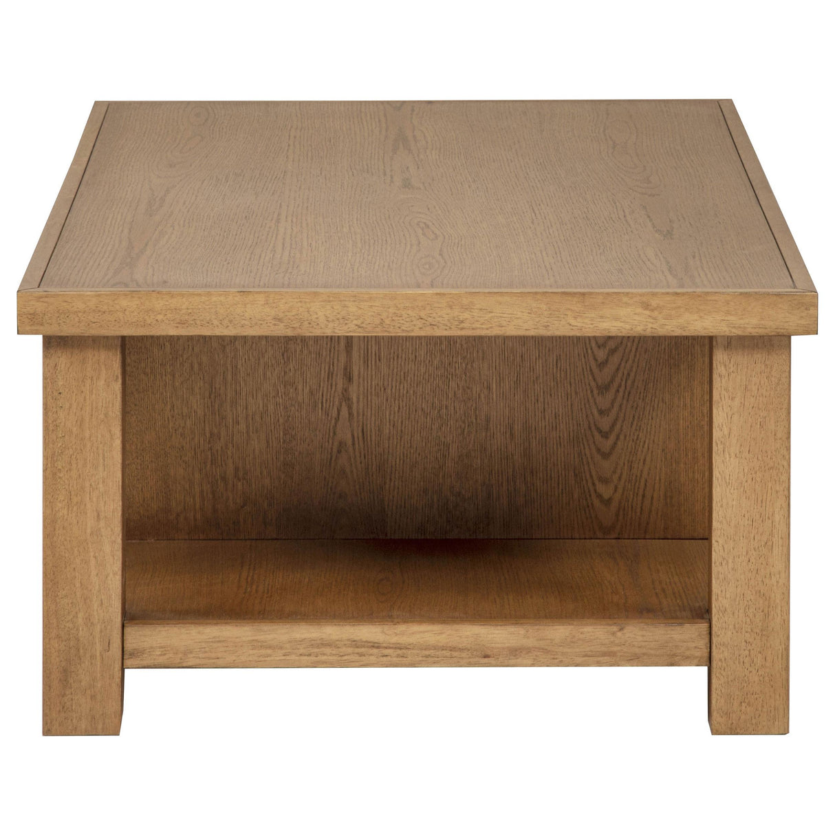 Coaster Furniture Beasley 723328 2-Drawer Wood Coffee Table - Golden Oak IMAGE 6