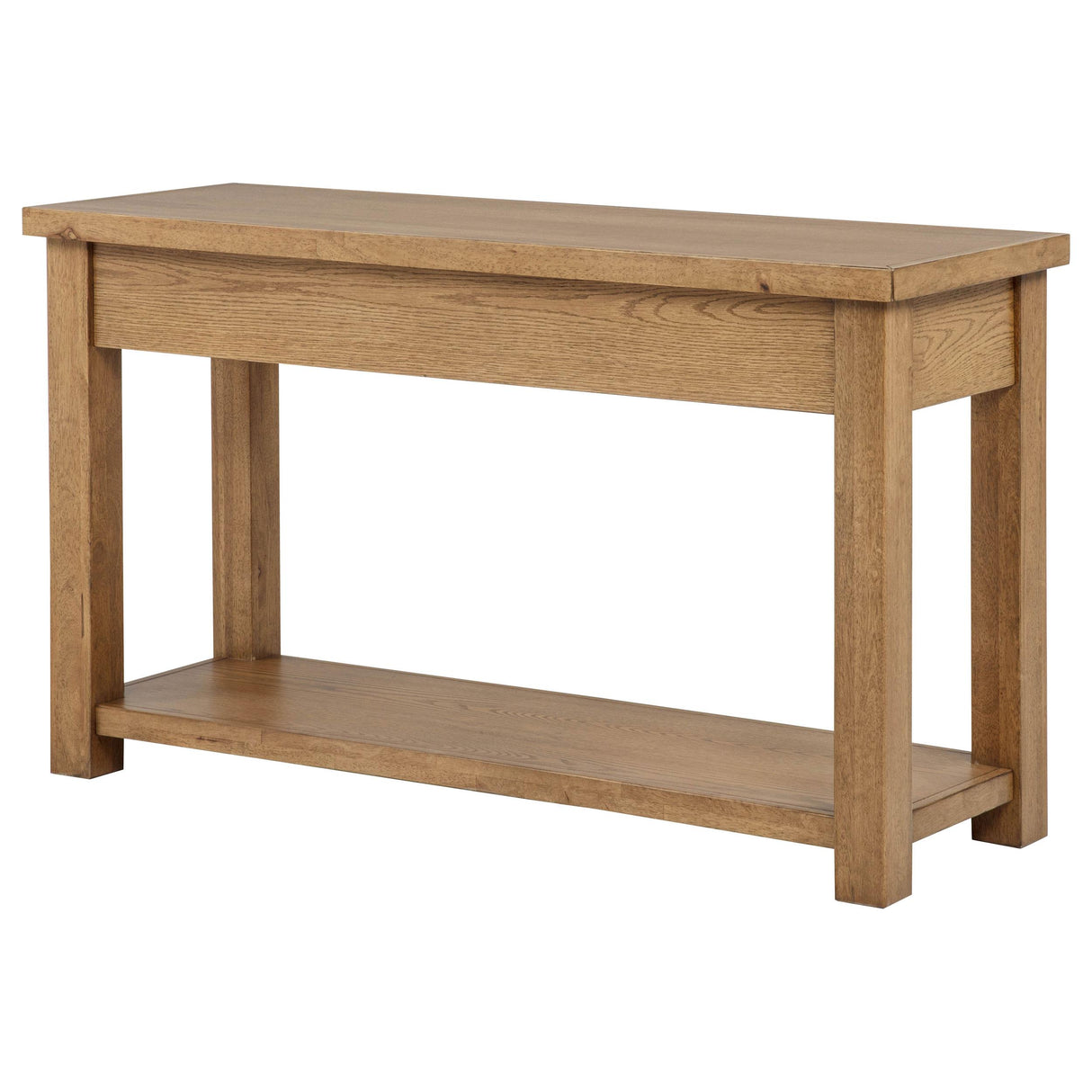 Coaster Furniture Beasley 723329 2-Drawer Wood Console Table - Golden Oak IMAGE 2