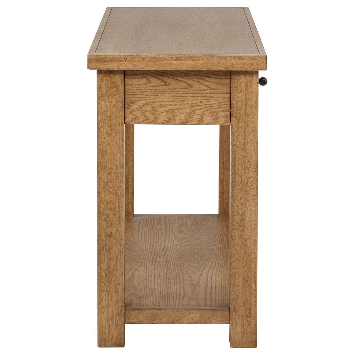 Coaster Furniture Beasley 723329 2-Drawer Wood Console Table - Golden Oak IMAGE 4