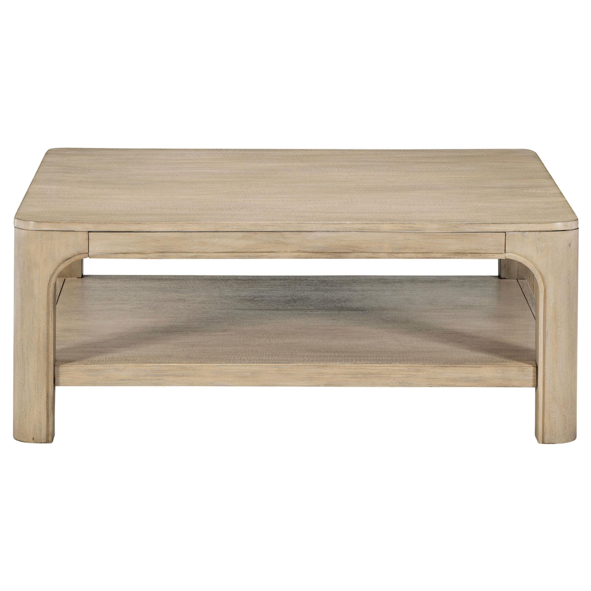 Coaster Furniture Solano 723488 Square Wood Coffee Table - Weathered Mango IMAGE 3