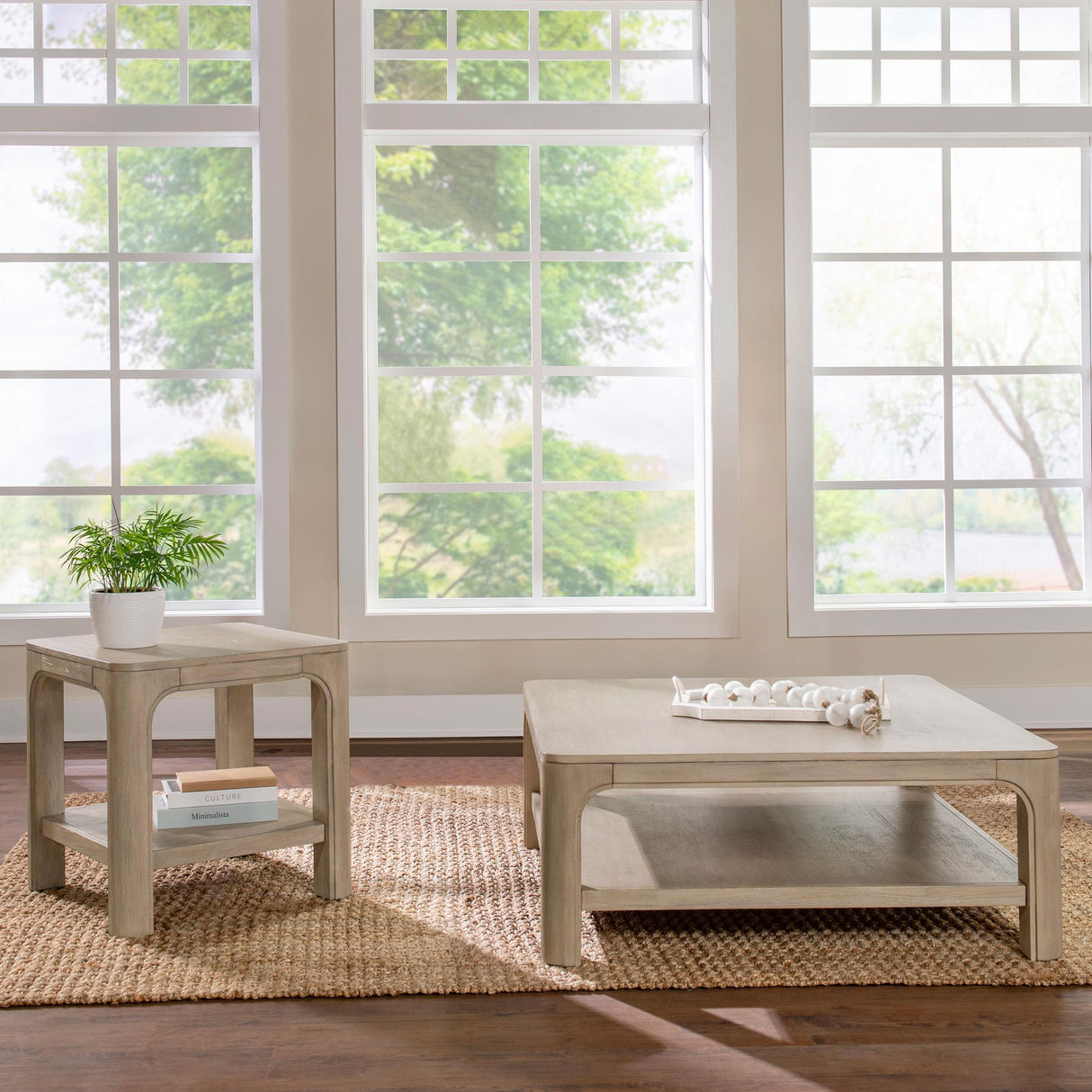 Coaster Furniture Solano 723488-S2 2-piece Square Coffee Table Set - Weathered Mango IMAGE 2