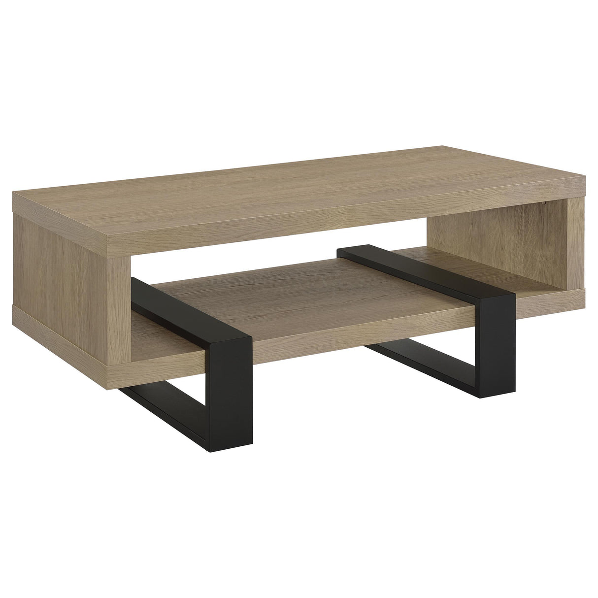 Coaster Furniture Dinard 723688 Engineered Wood Coffee Table - Latte IMAGE 2